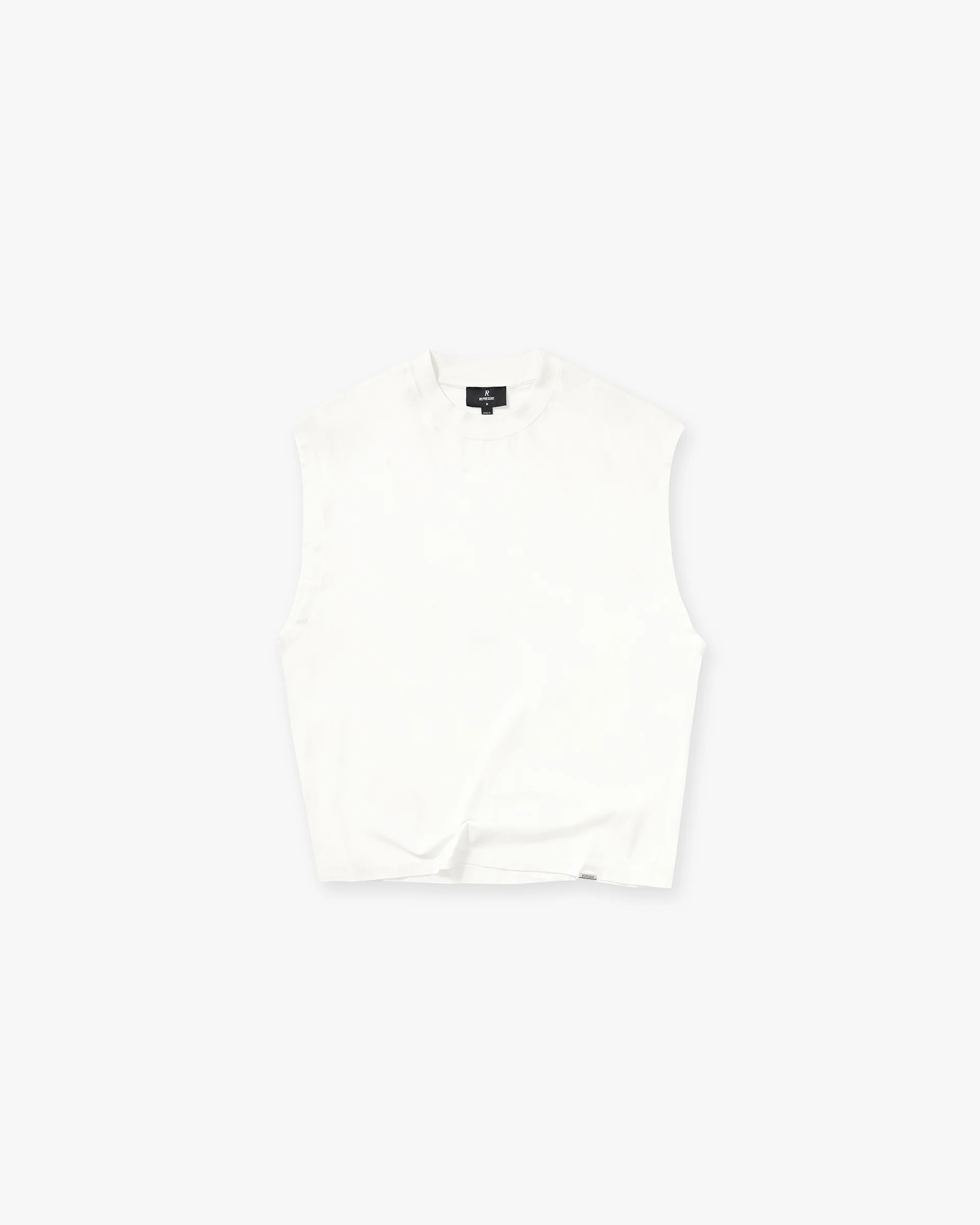 Initial Boxy Tank - Flat White