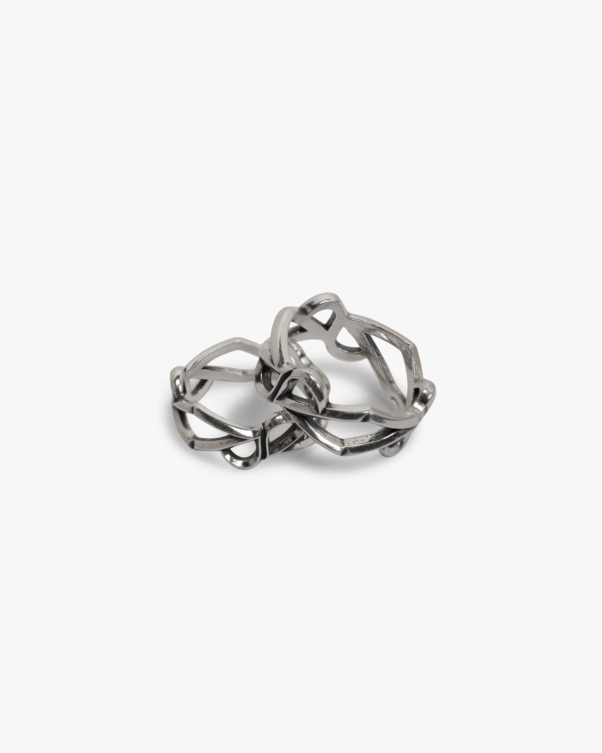 Initial Chain Ring - Silver - Image 2