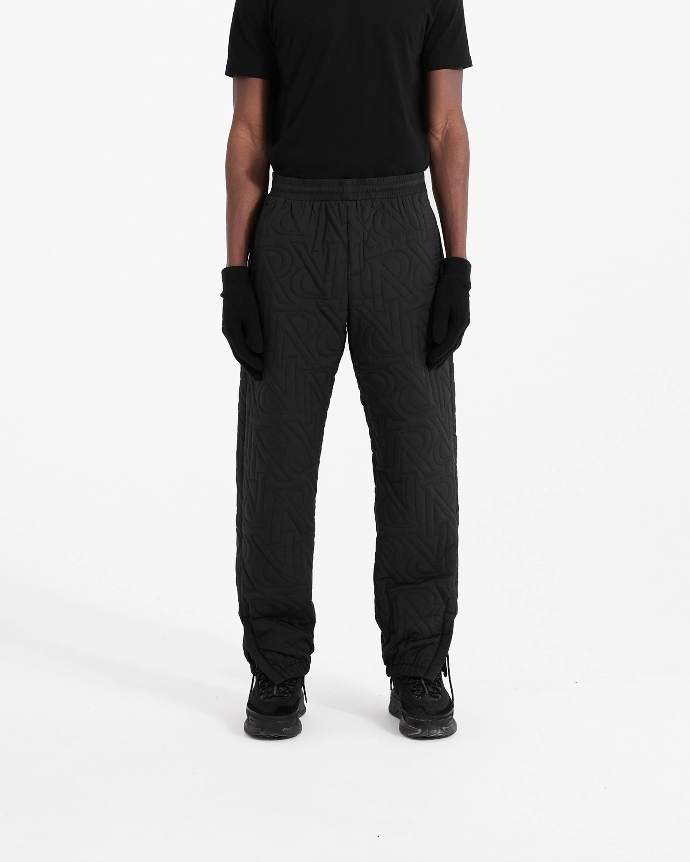 Initial Down Trackpant - Black - Image 2
