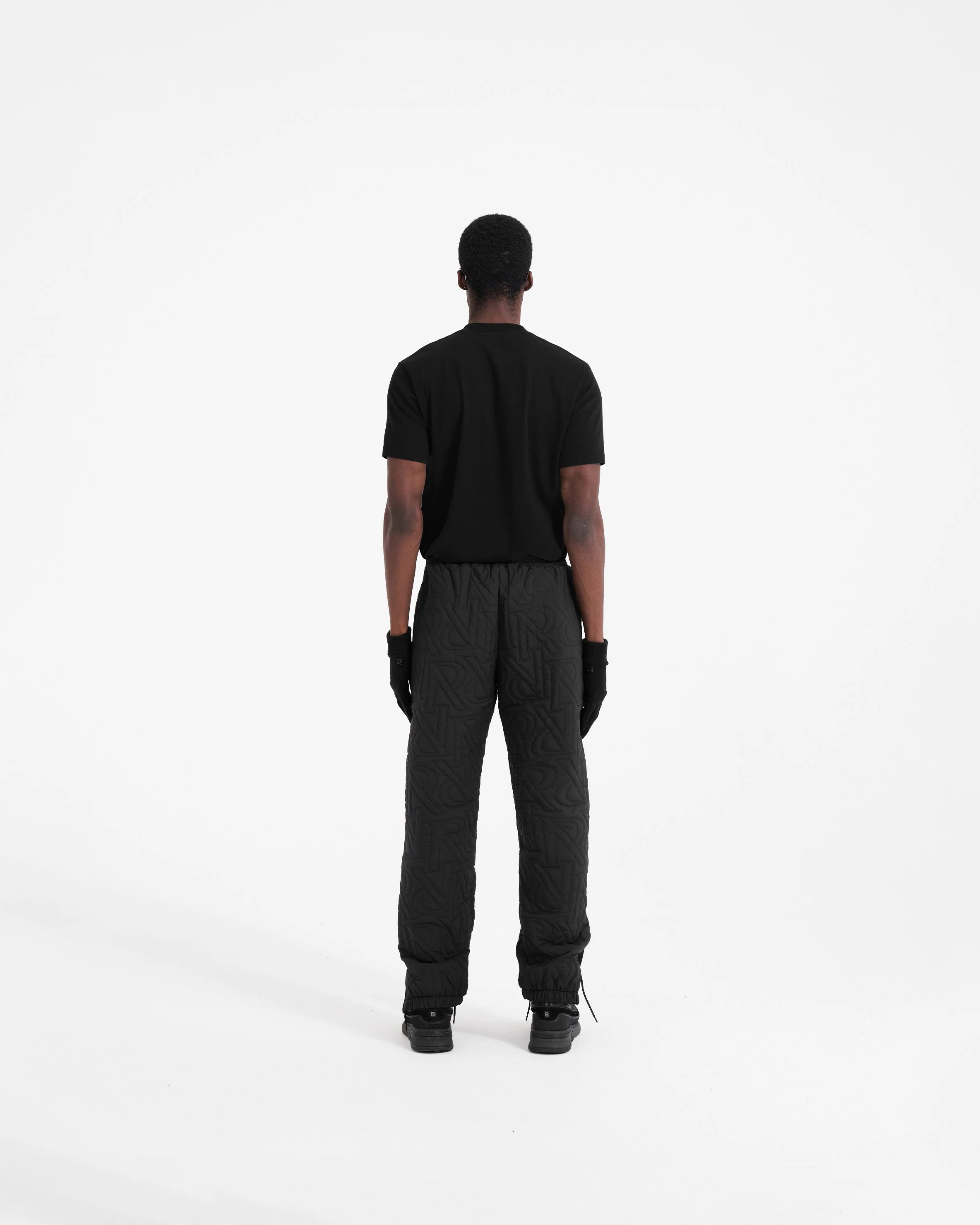 Initial Down Trackpant - Black - Image 4