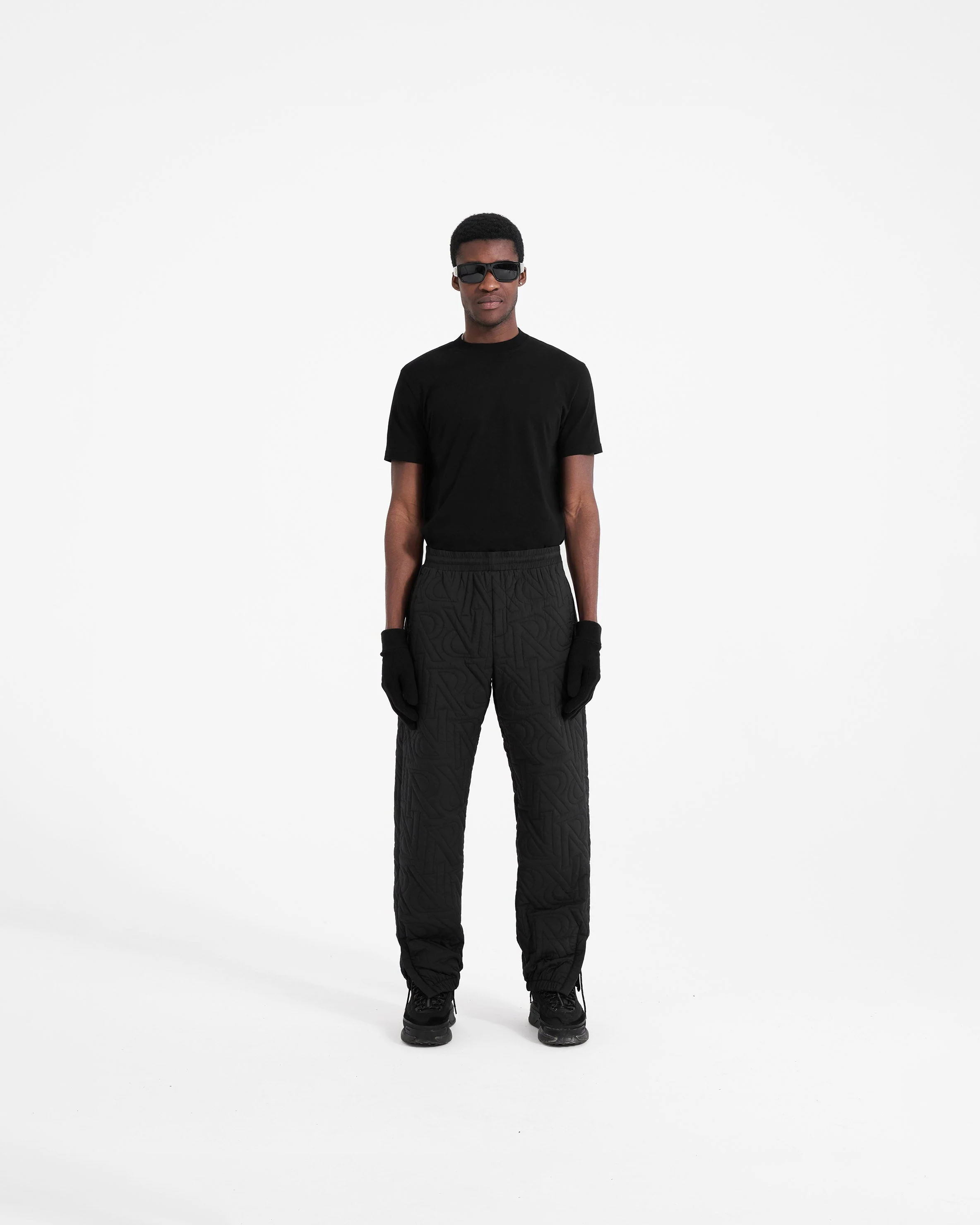 Initial Down Trackpant - Black - Image 5