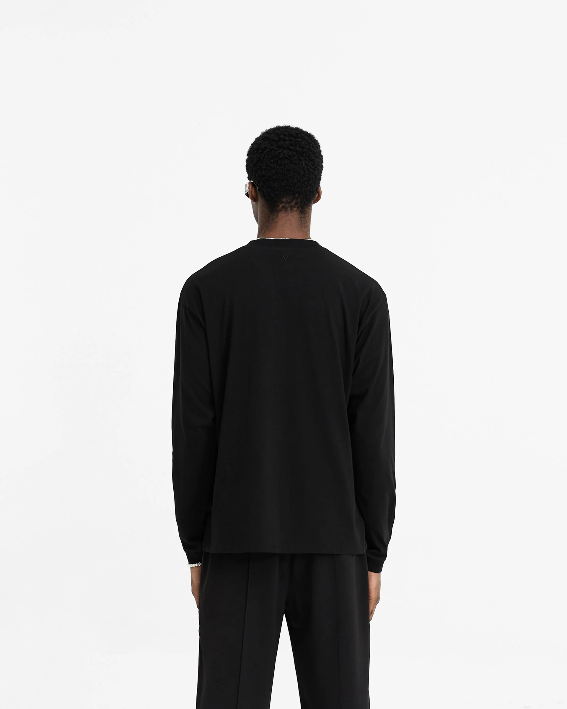 Initial Long Sleeve T-Shirt - Black - Image 4