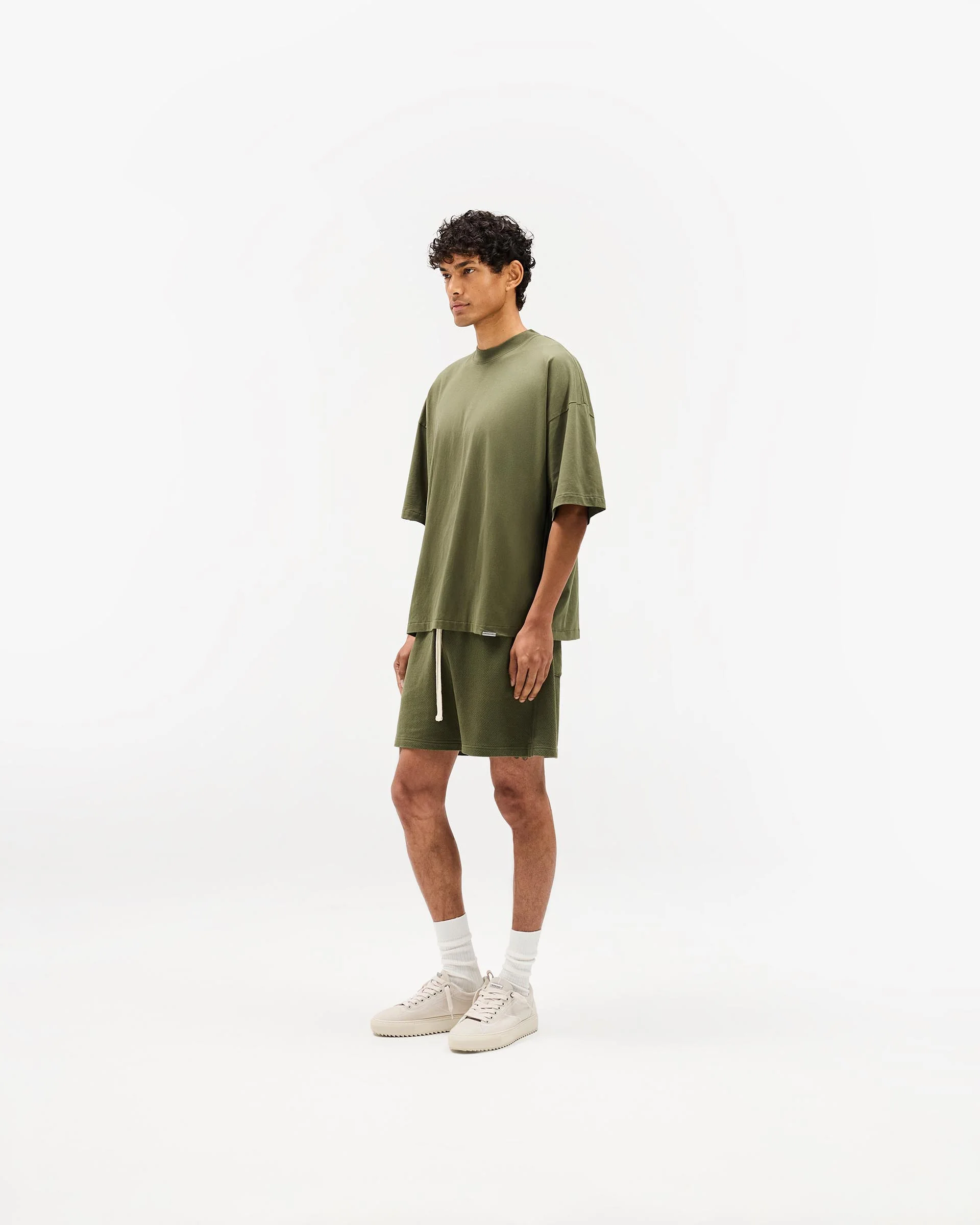 Initial Mesh Shorts - Army Green - Image 6
