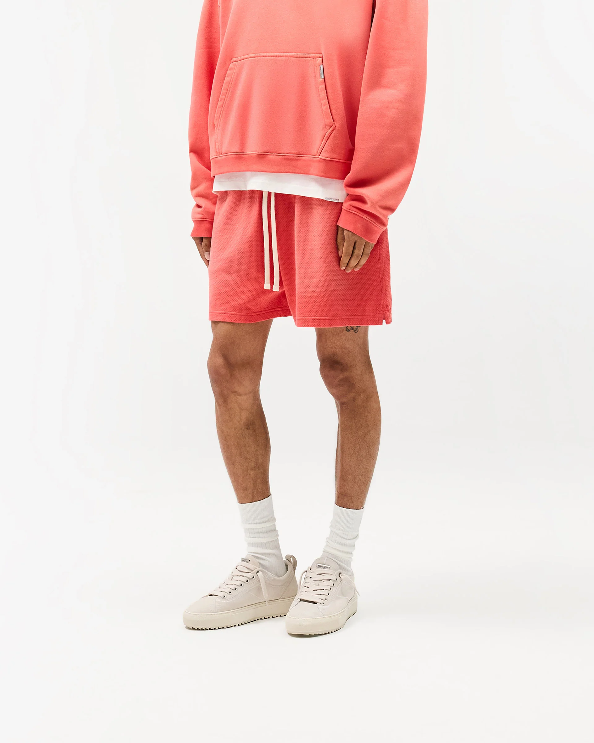 Initial Mesh Shorts - Vintage Red - Image 2