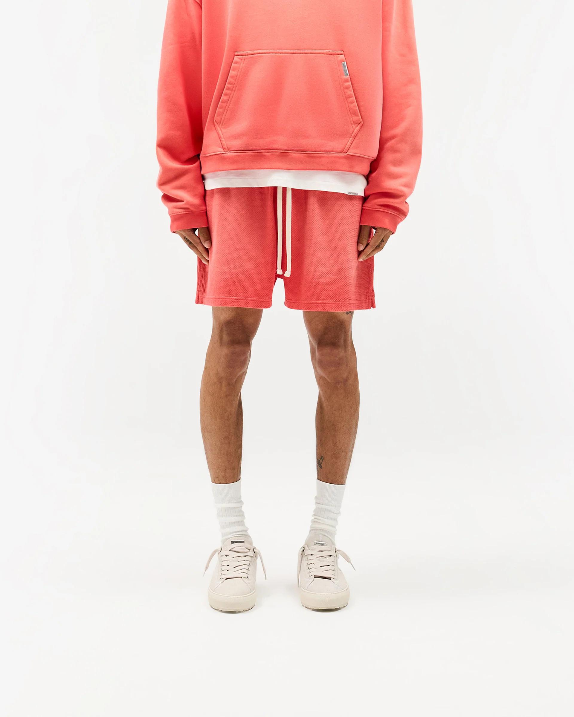 Initial Mesh Shorts - Vintage Red - Image 3