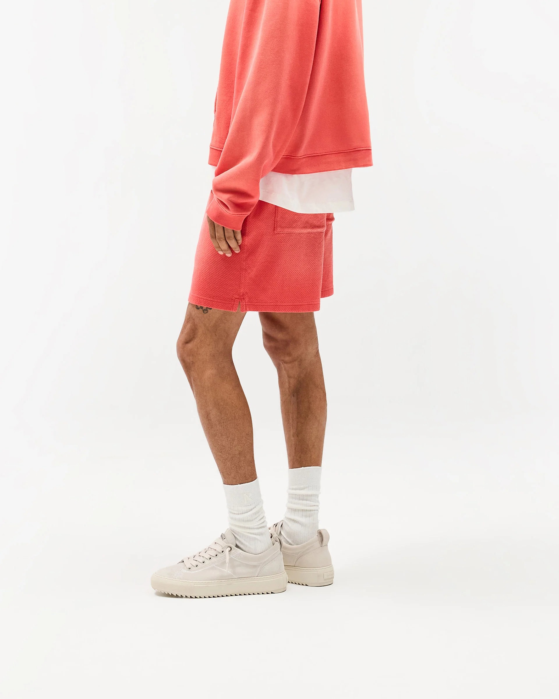 Initial Mesh Shorts - Vintage Red - Image 4