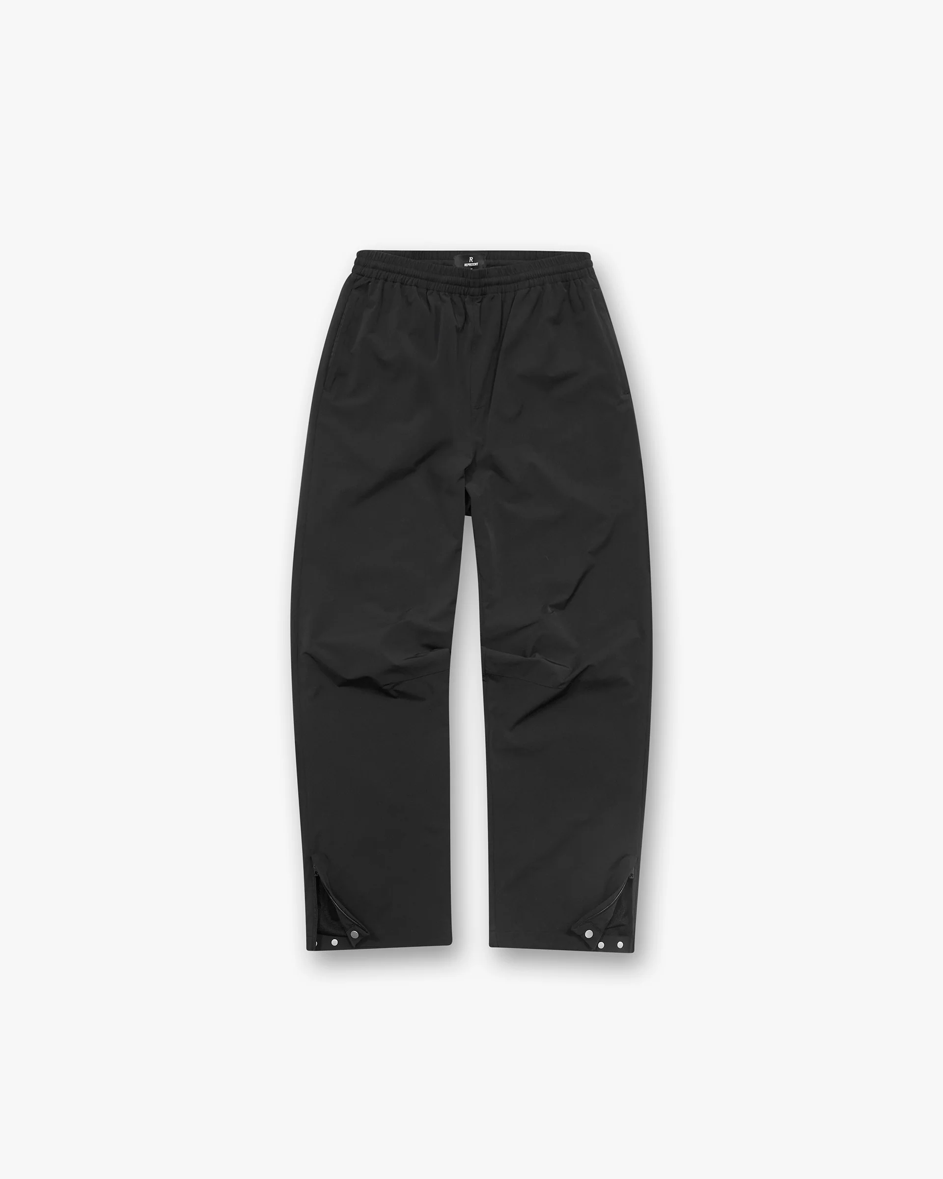 Initial Nylon Track Pant - Black