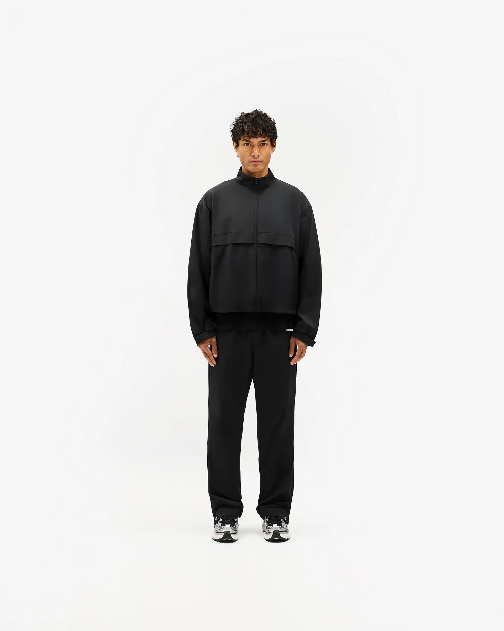 Initial Nylon Track Pant - Black - Image 6