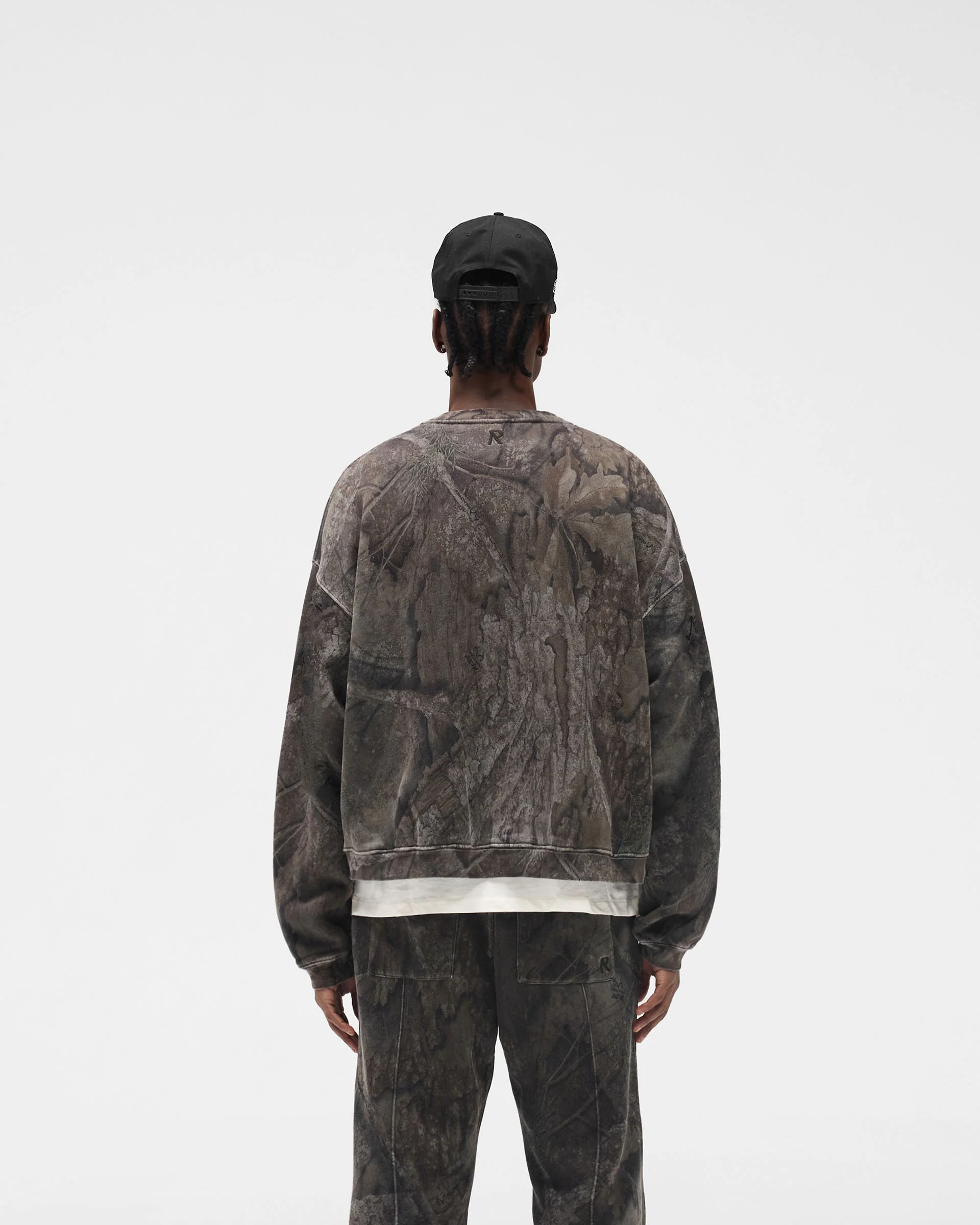 Initial Overdye Realtree® Boxy Sweater - Overdyed Black - Image 5