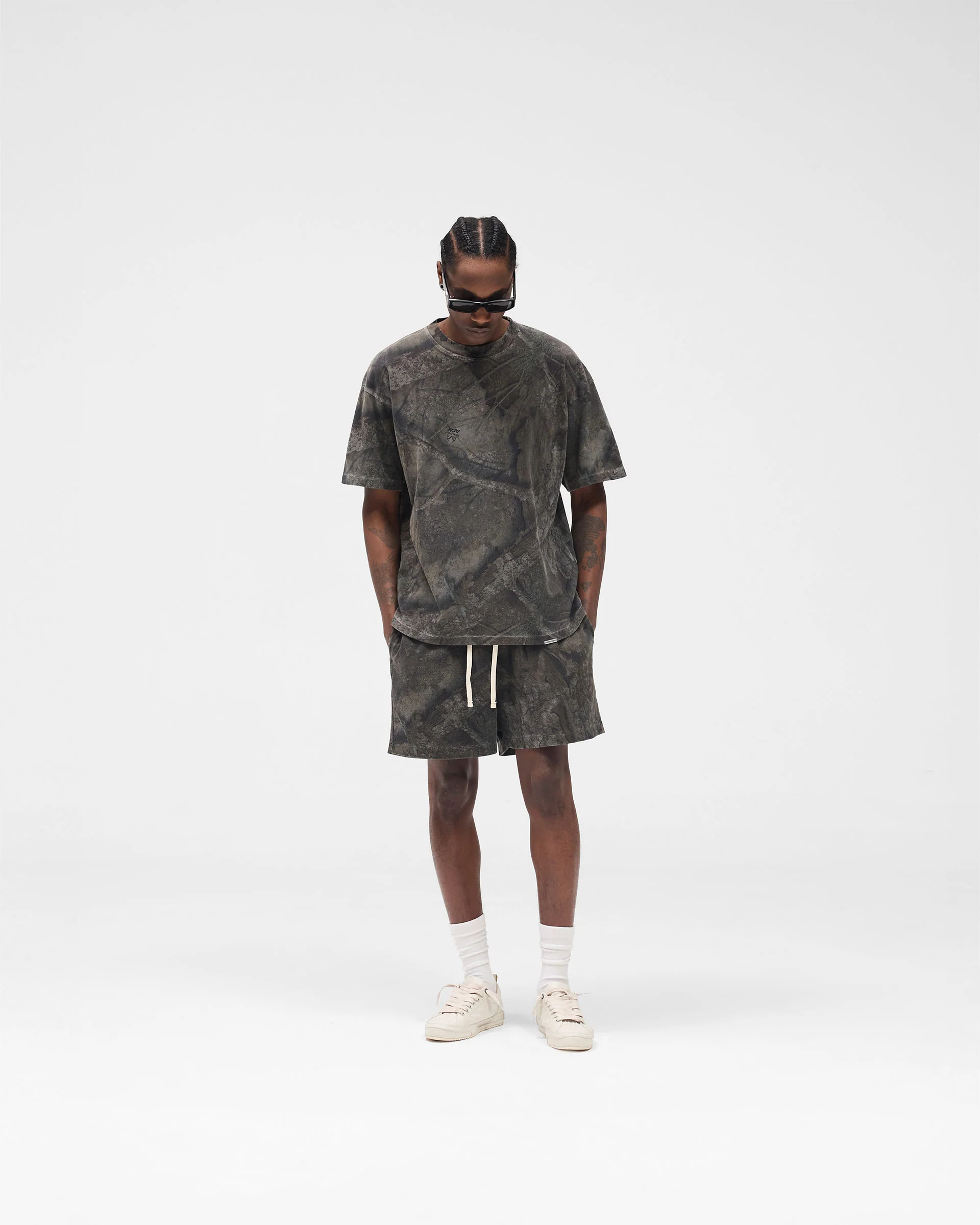 Initial Overdye Realtree® Oversized T-Shirt - Overdyed Black - Image 6