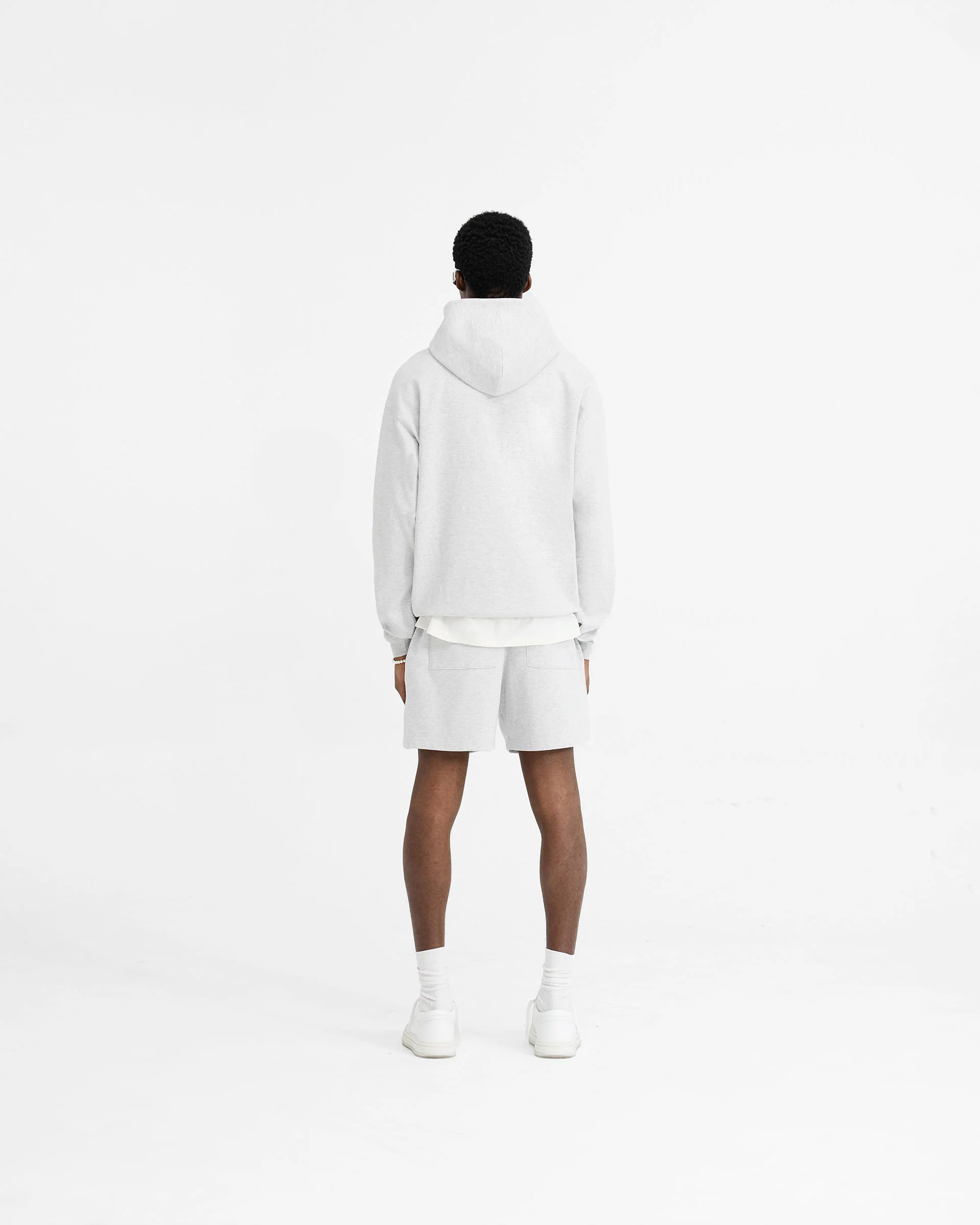 Initial Oversized Hoodie - Ice Grey Marl - Image 7