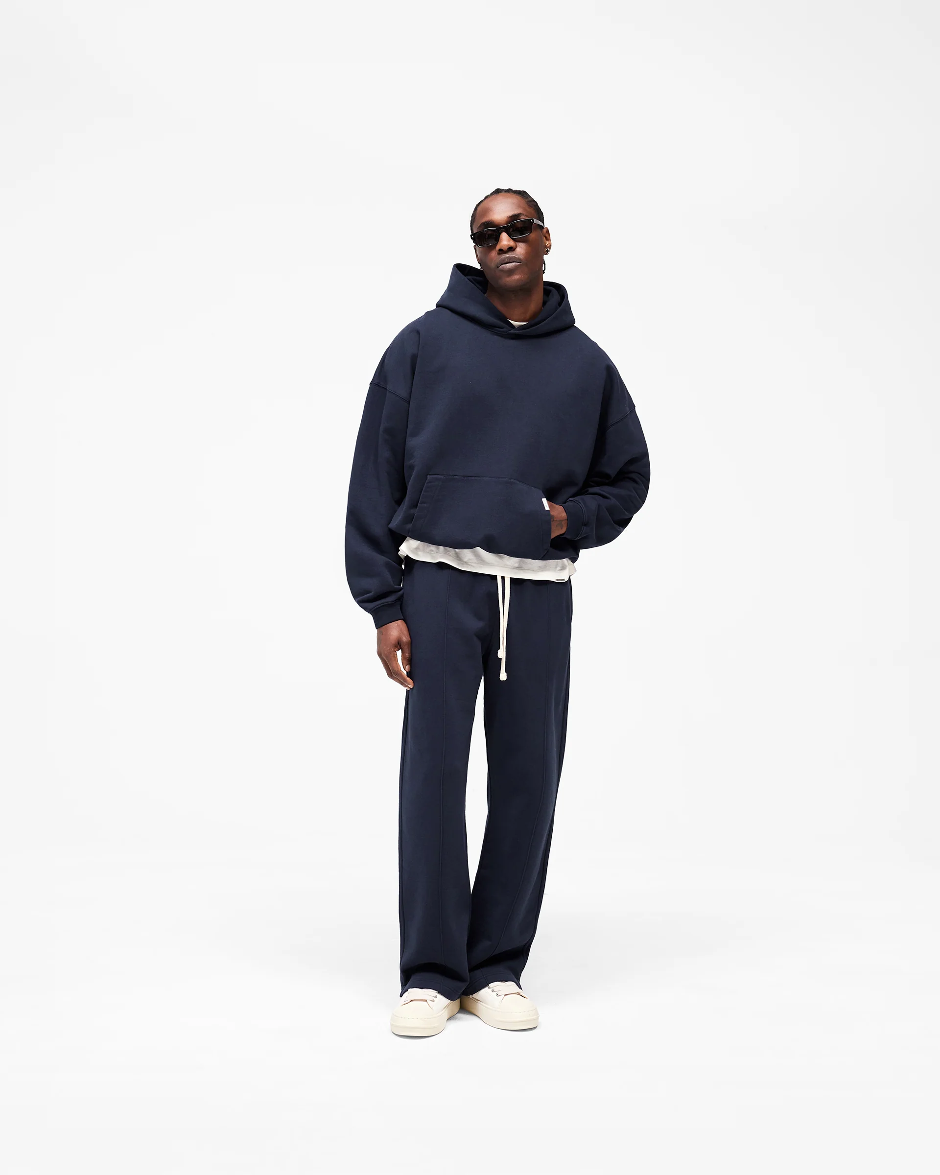 Initial Oversized Hoodie - Midnight Navy - Image 11
