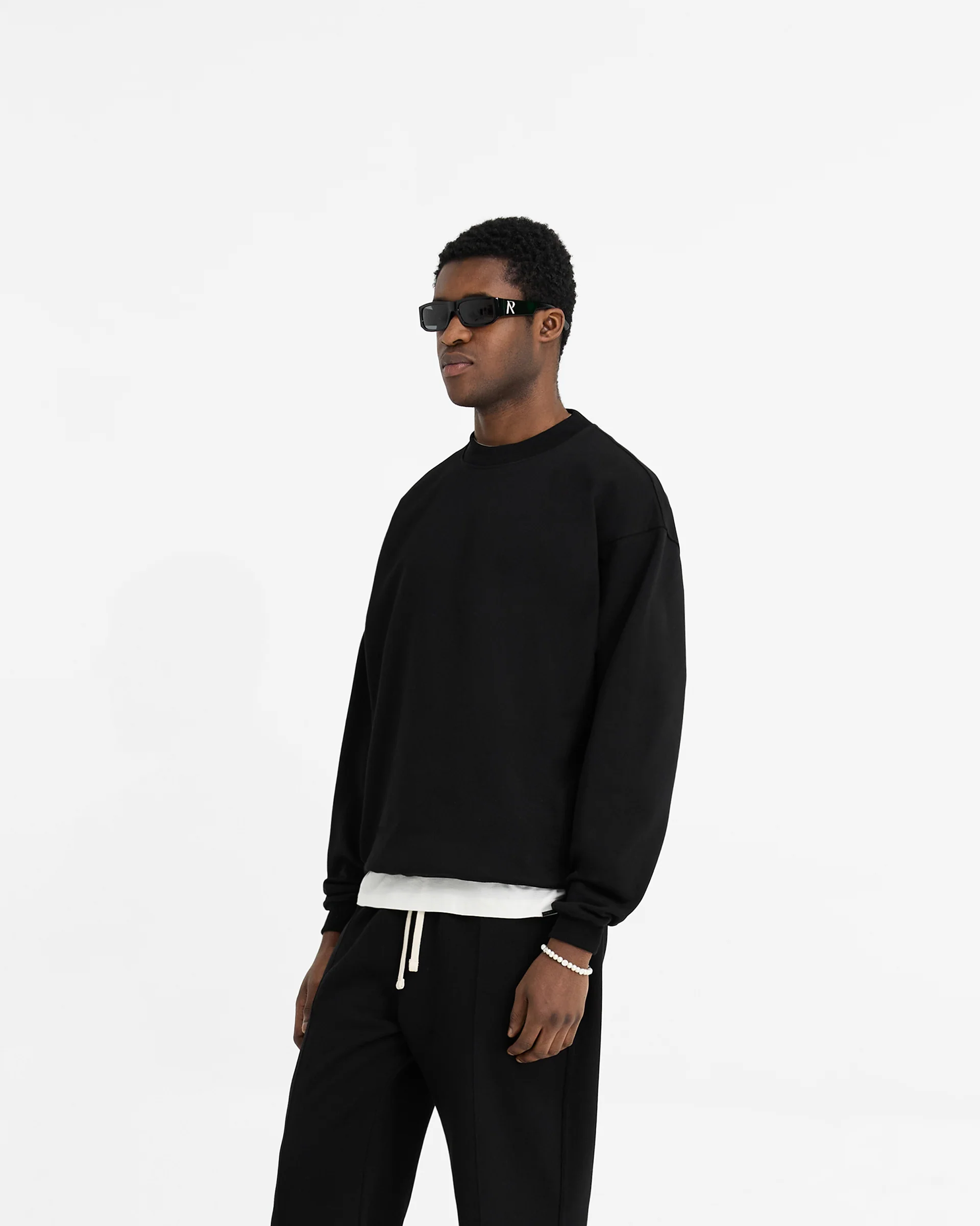 Initial Oversized Sweater - Black - Image 2
