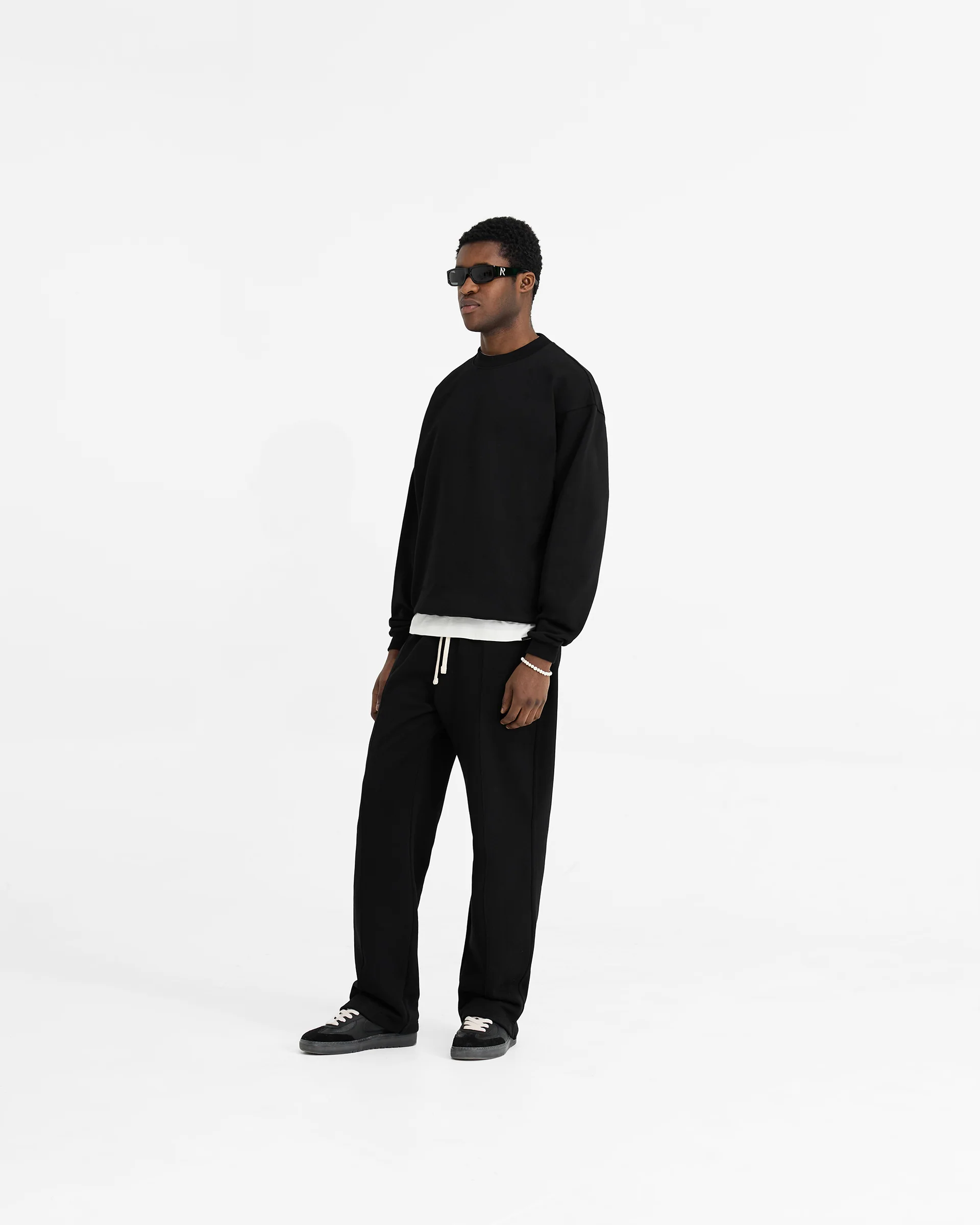 Initial Oversized Sweater - Black - Image 6