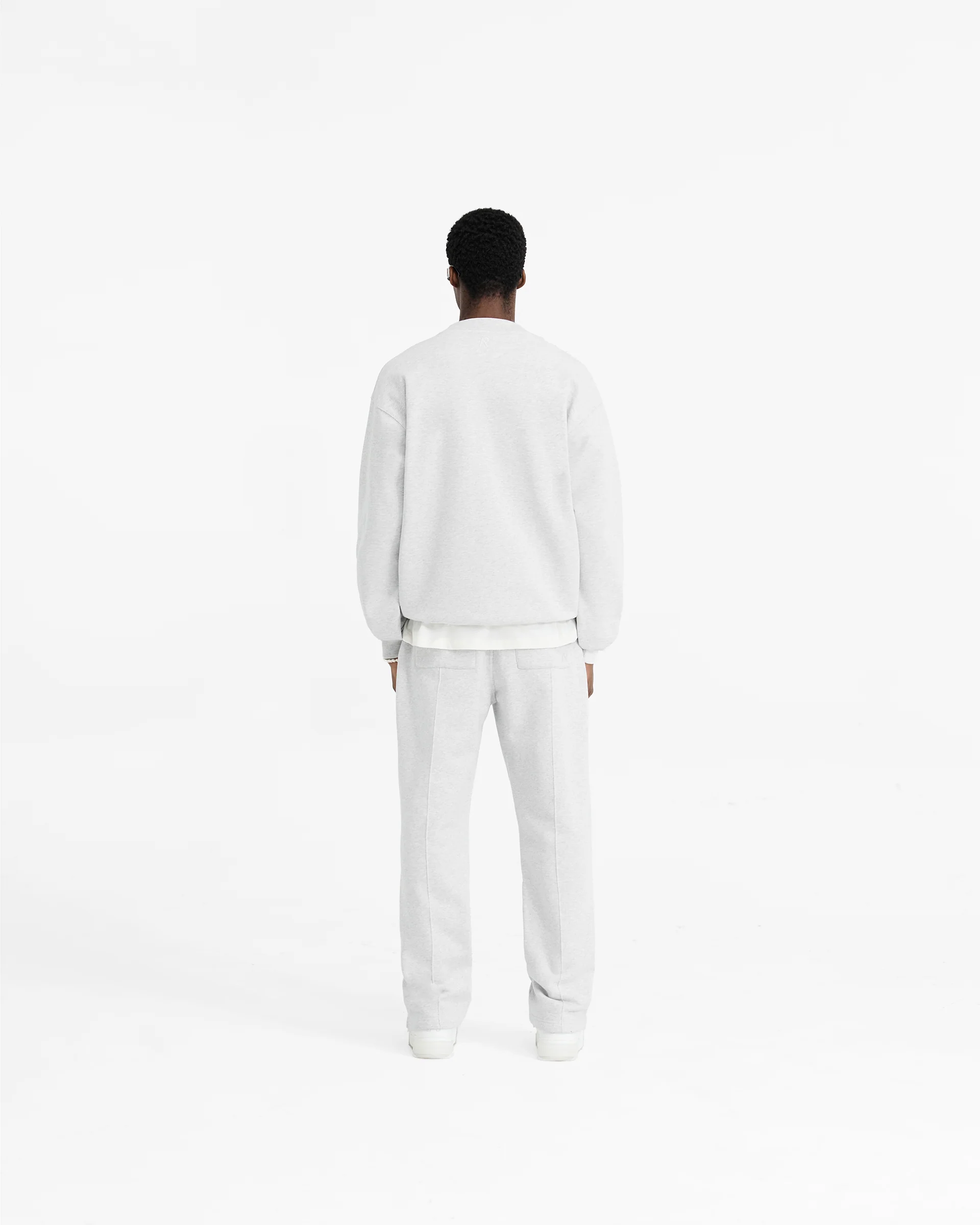 Initial Oversized Sweater - Ice Grey Marl - Image 7