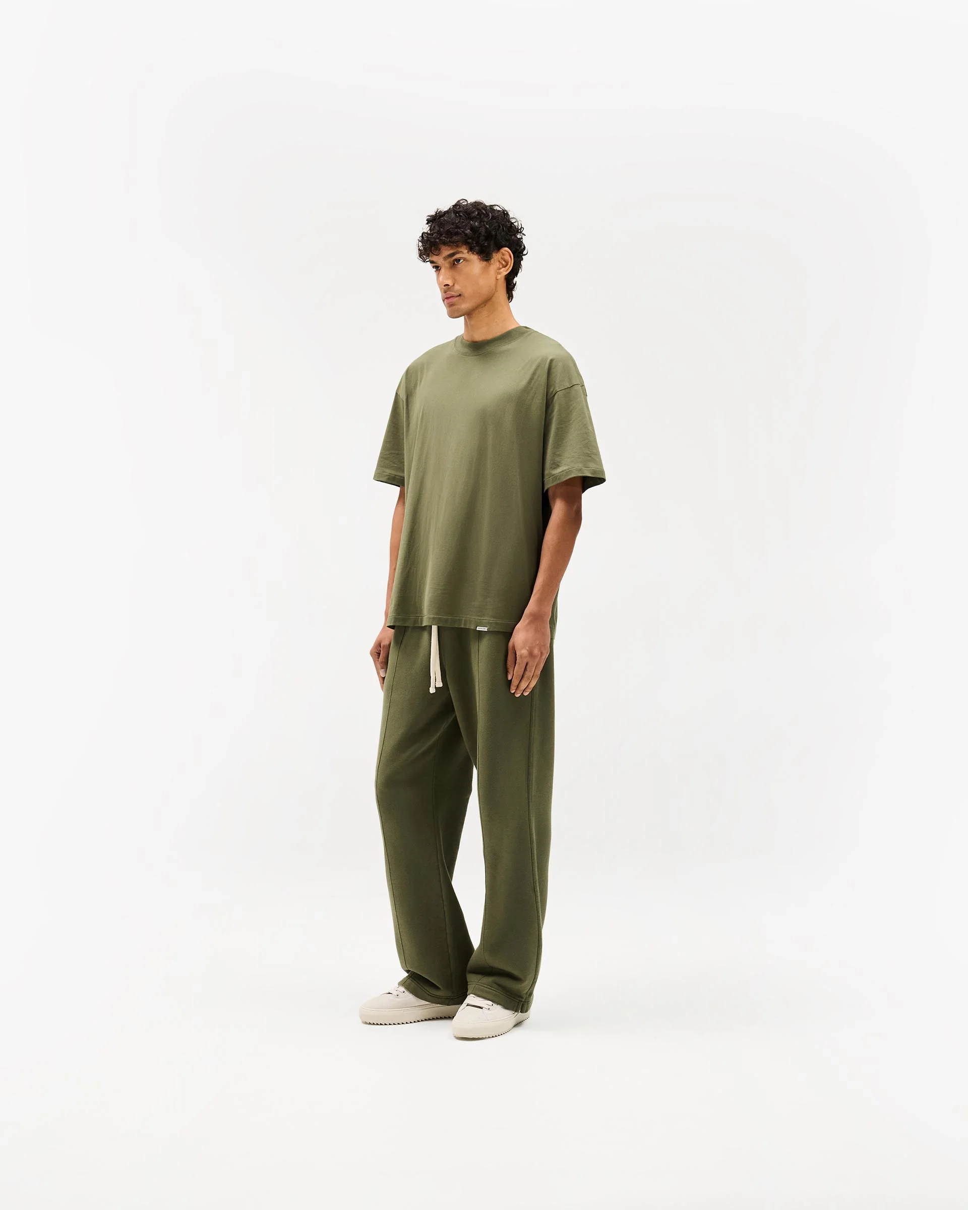 Initial Oversized T-Shirt - Army Green - Image 10