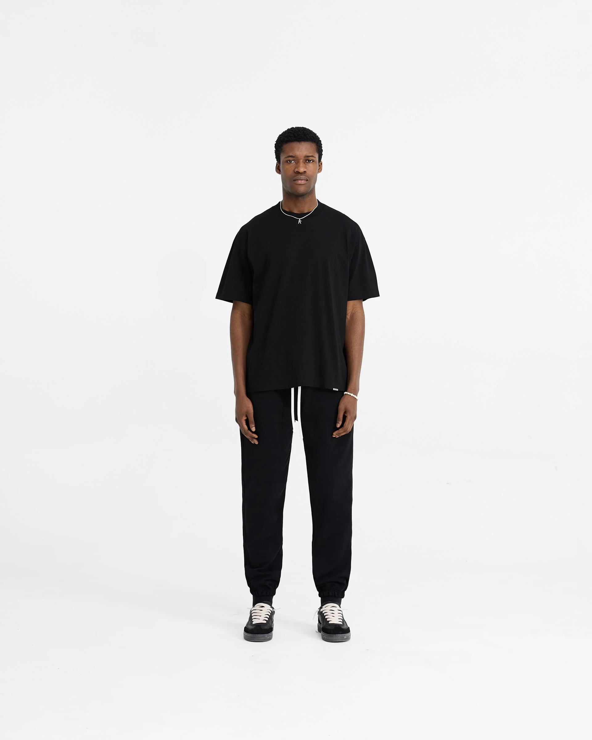 Initial Oversized T-Shirt - Black - Image 5