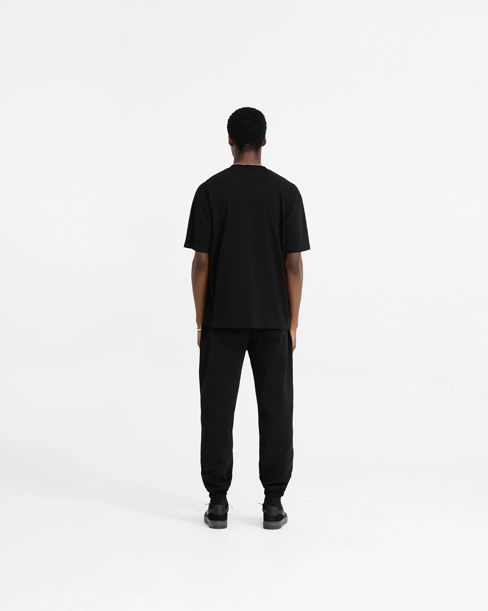 Initial Oversized T-Shirt - Black - Image 7