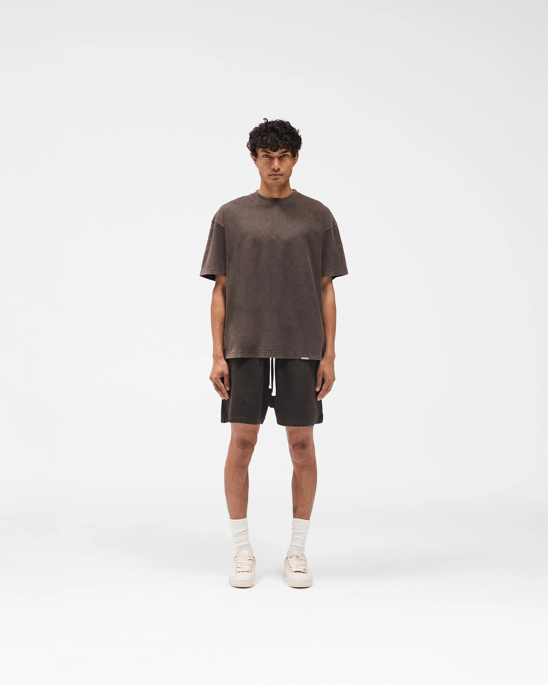Initial Oversized T-Shirt - Coffee - Image 6