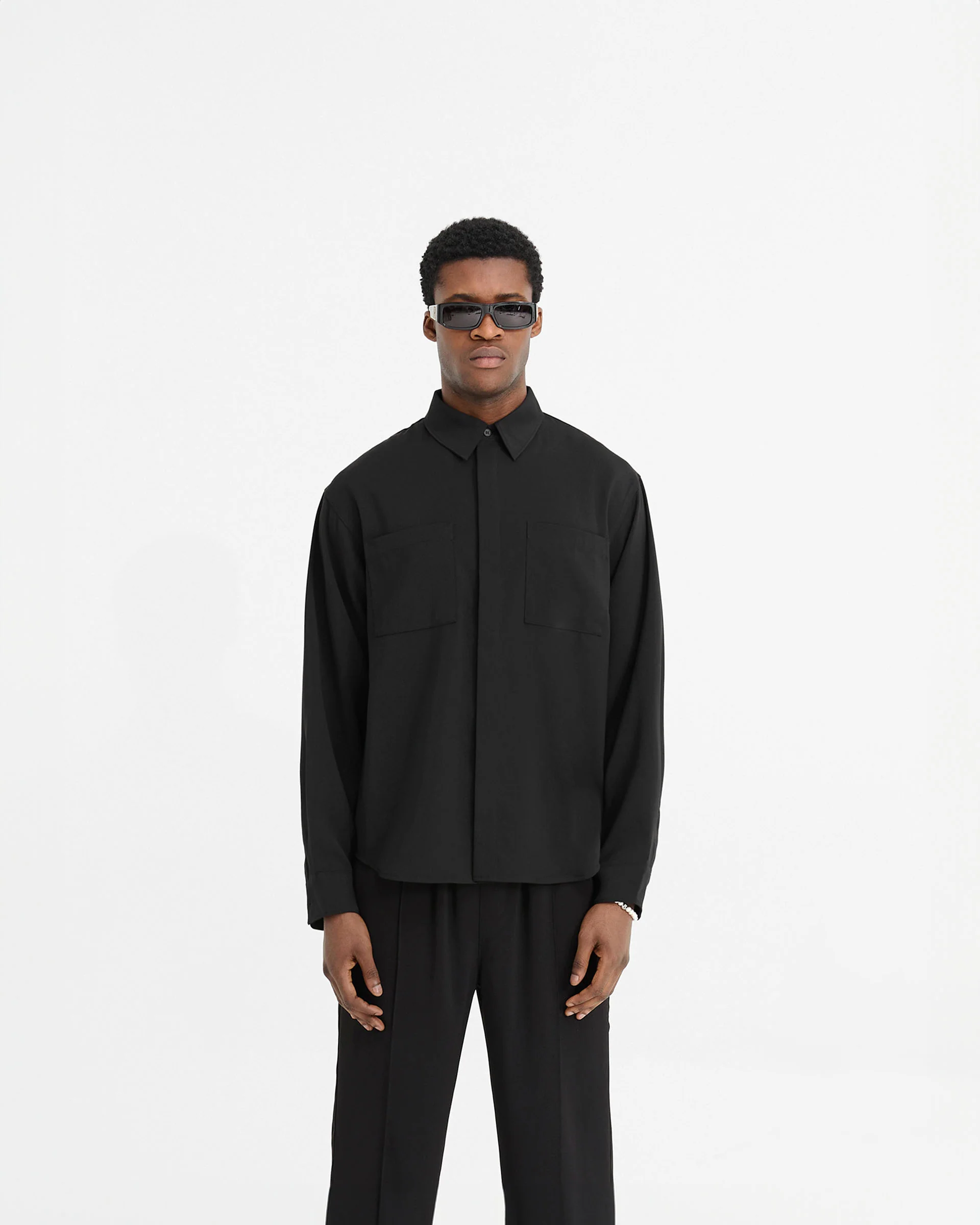 Initial Shirt - Black - Image 3