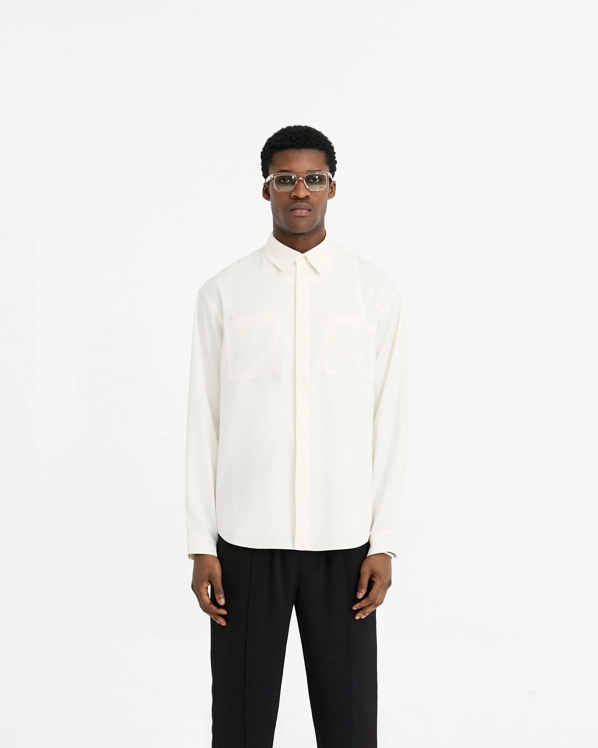 Initial Shirt - Flat White - Image 3