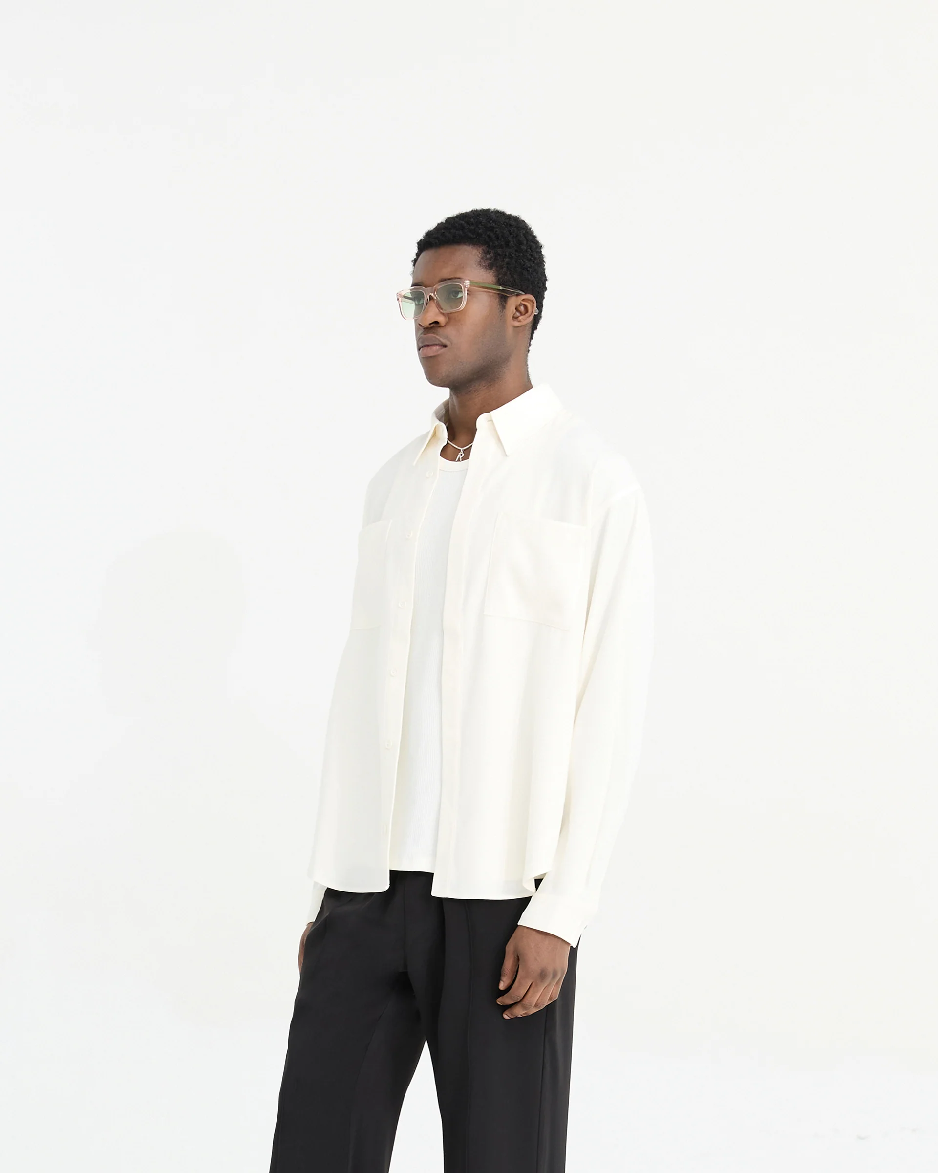 Initial Shirt - Flat White - Image 4