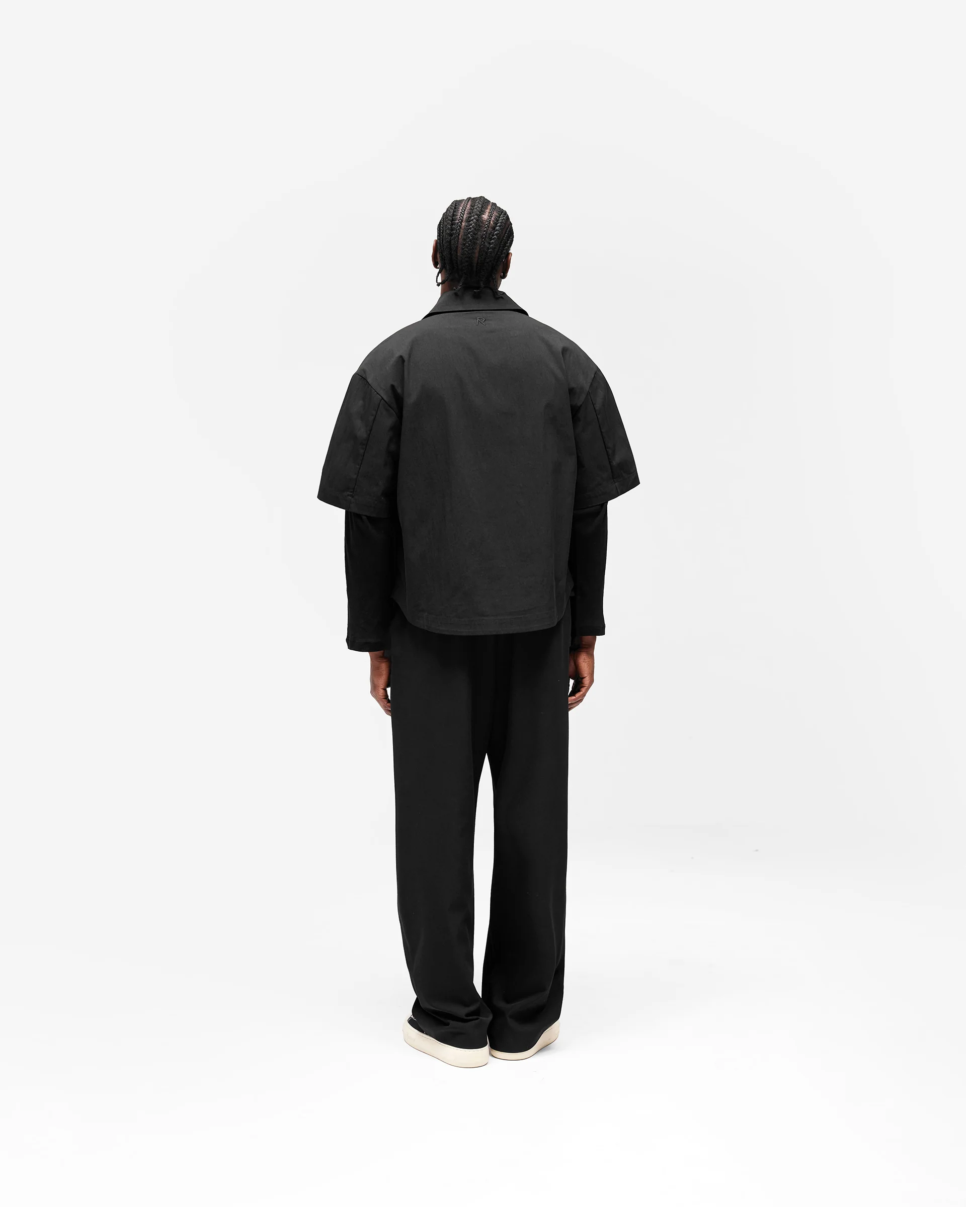 Initial Short Sleeve Shirt - Jet Black - Image 11