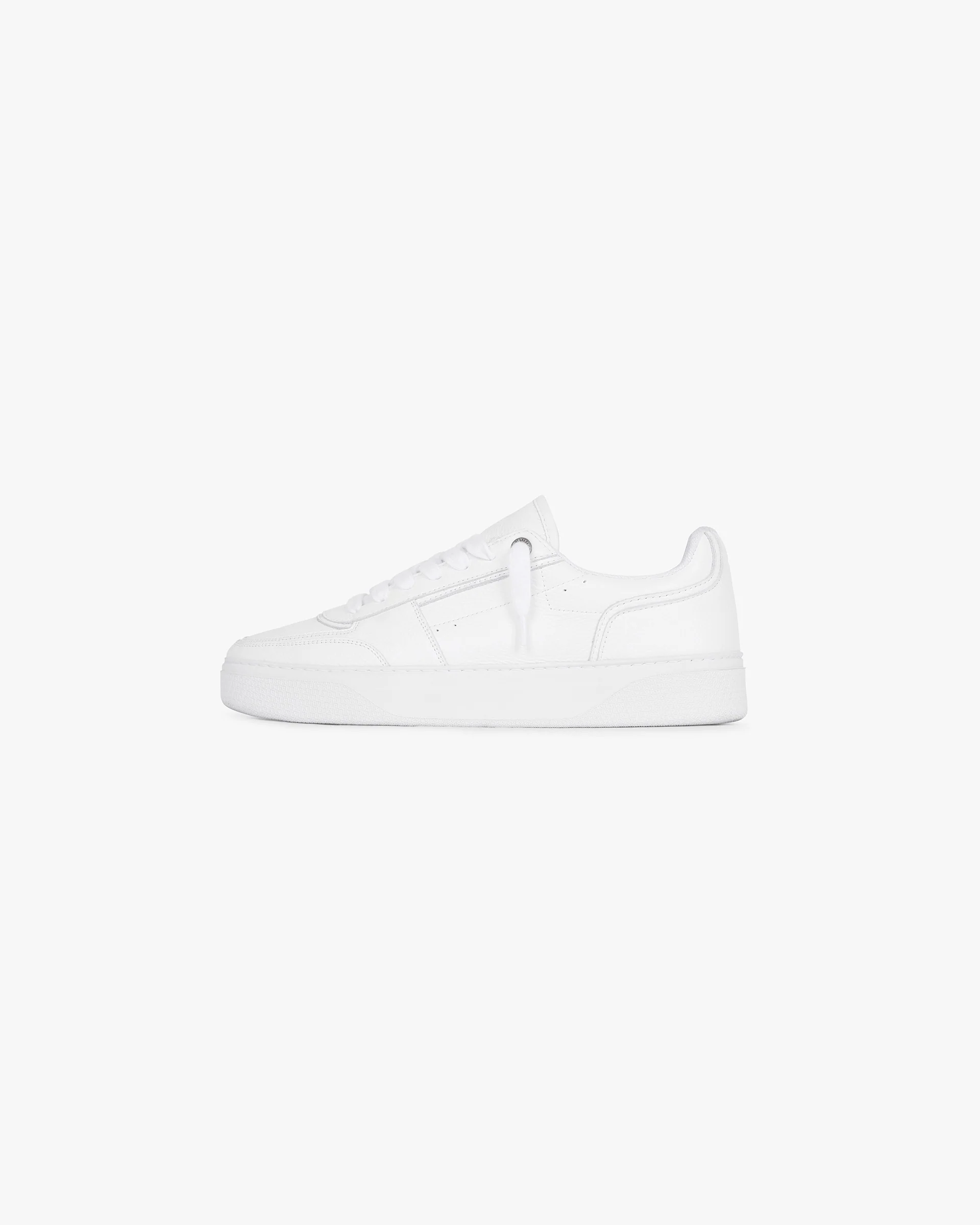 Initial Sneaker - Leather - Flat White - Image 3