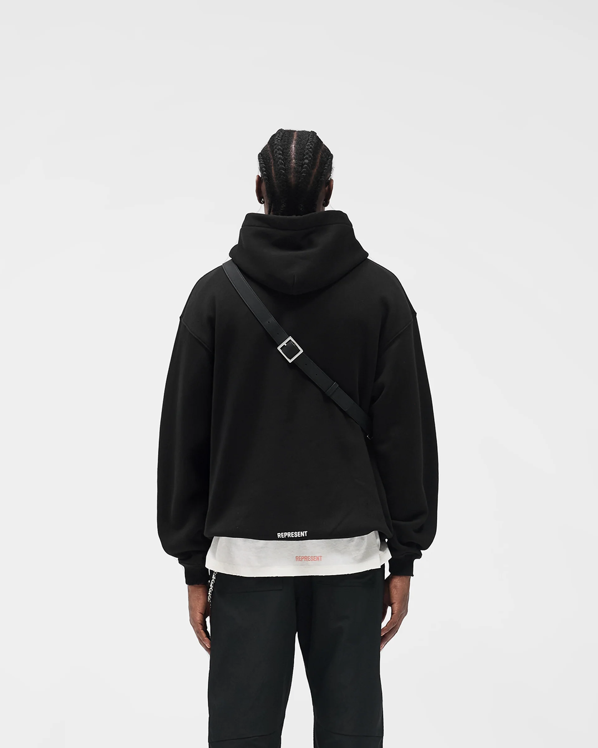 Initial Star Hoodie - Jet Black - Image 4