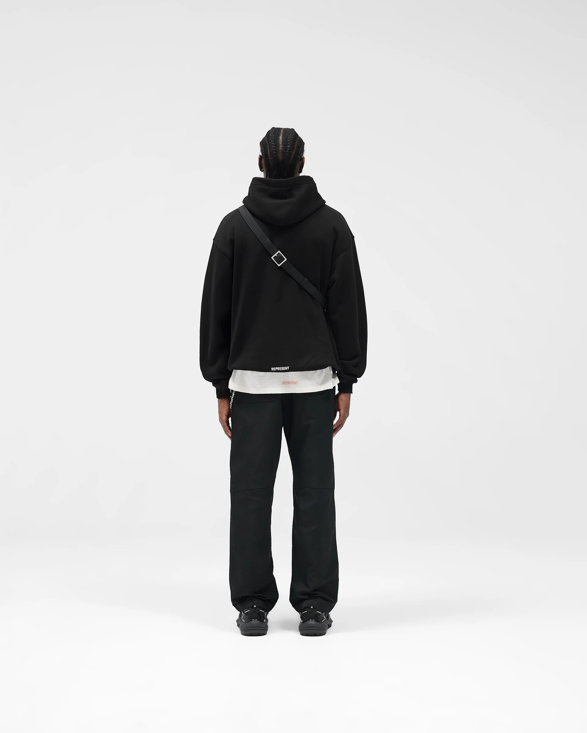 Initial Star Hoodie - Jet Black - Image 7