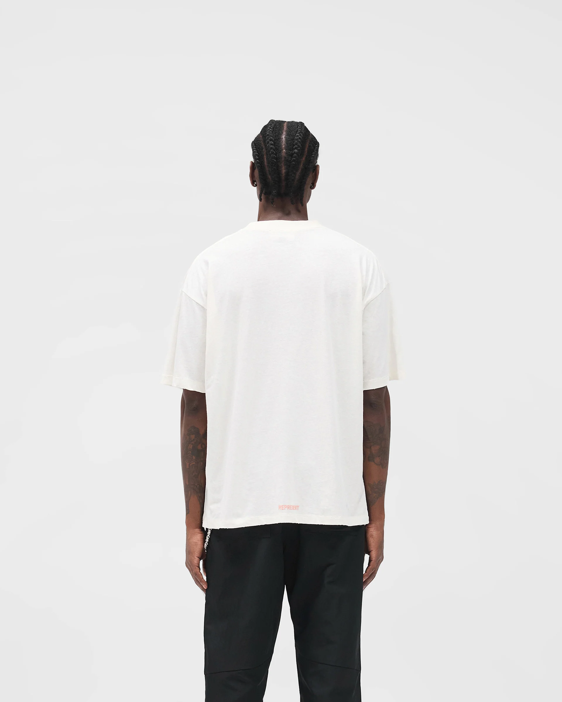 Initial Star T-Shirt - Flat White - Image 4