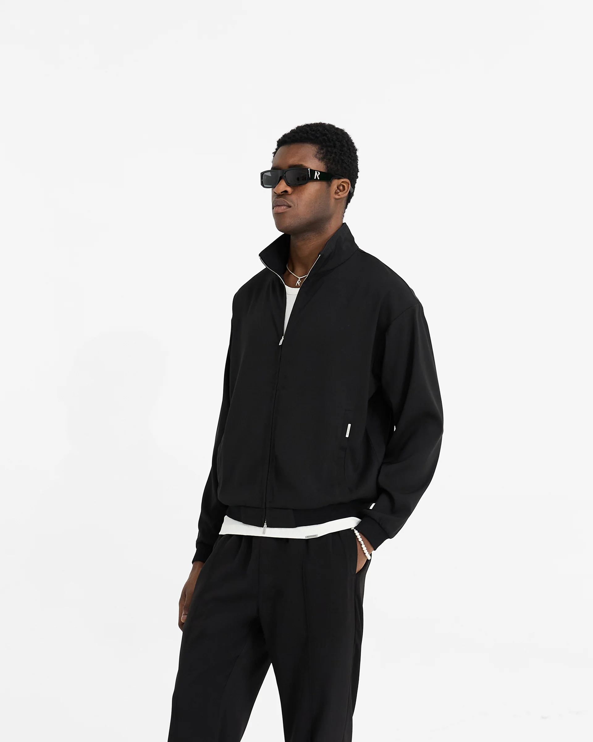 Initial Track Jacket - Black - Image 2