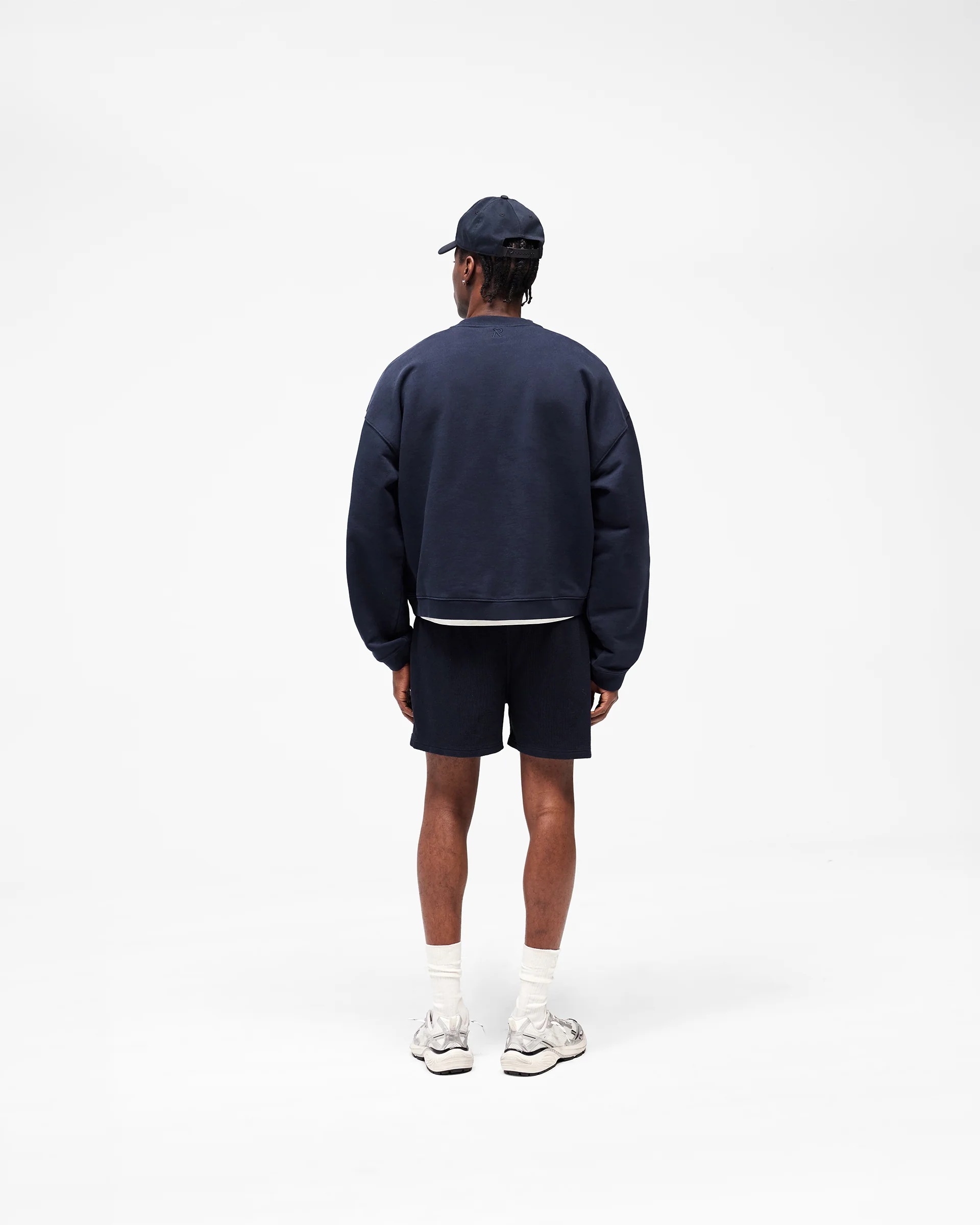 Initial Waffle Shorts - Midnight Navy - Image 11