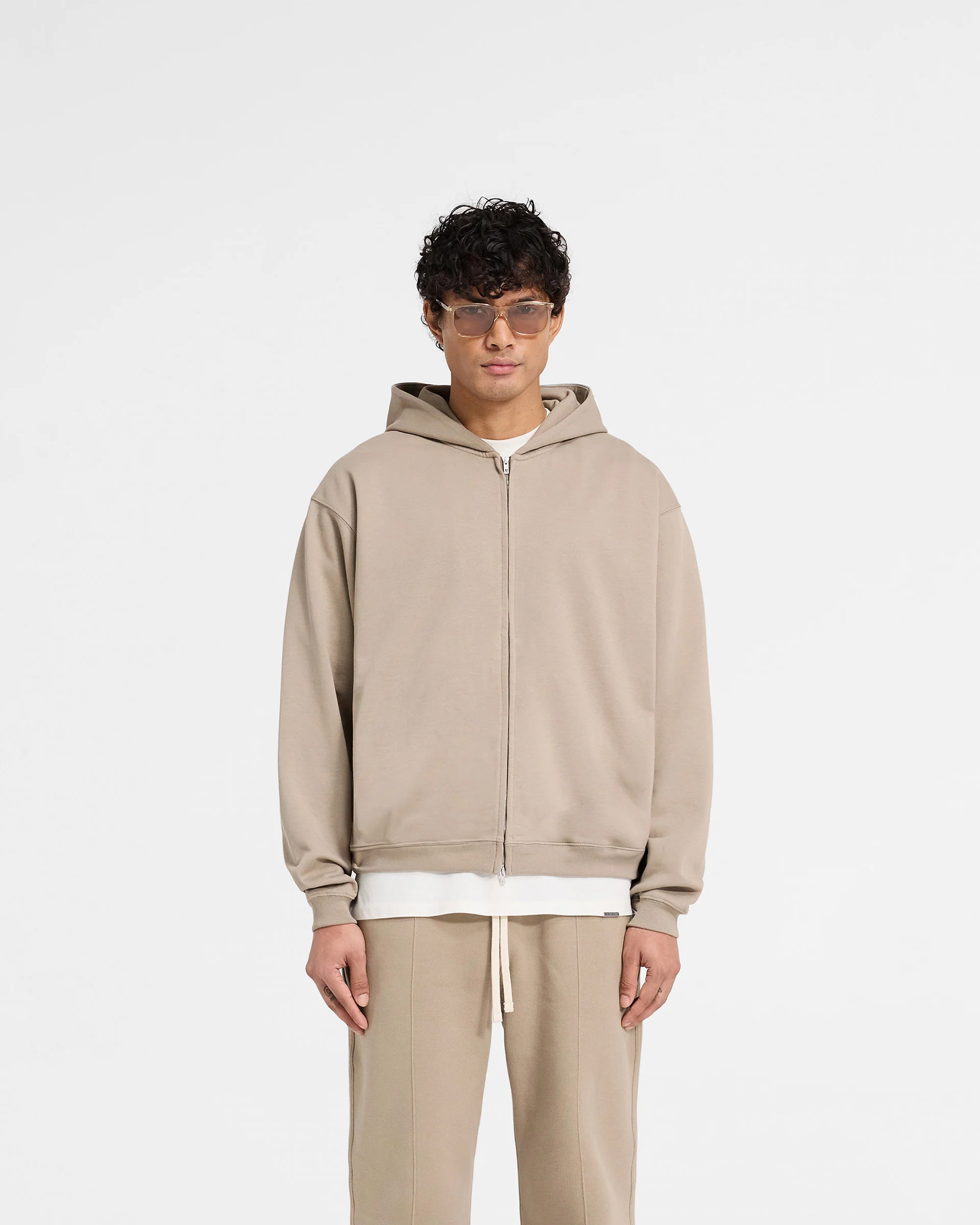 Initial Zip Hoodie - Dune - Image 3