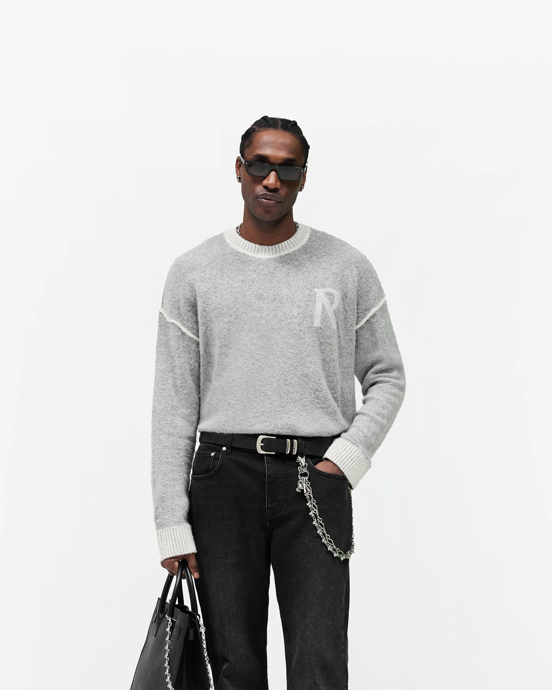 Laurel Knit Sweater - Sun Fade Grey - Image 3