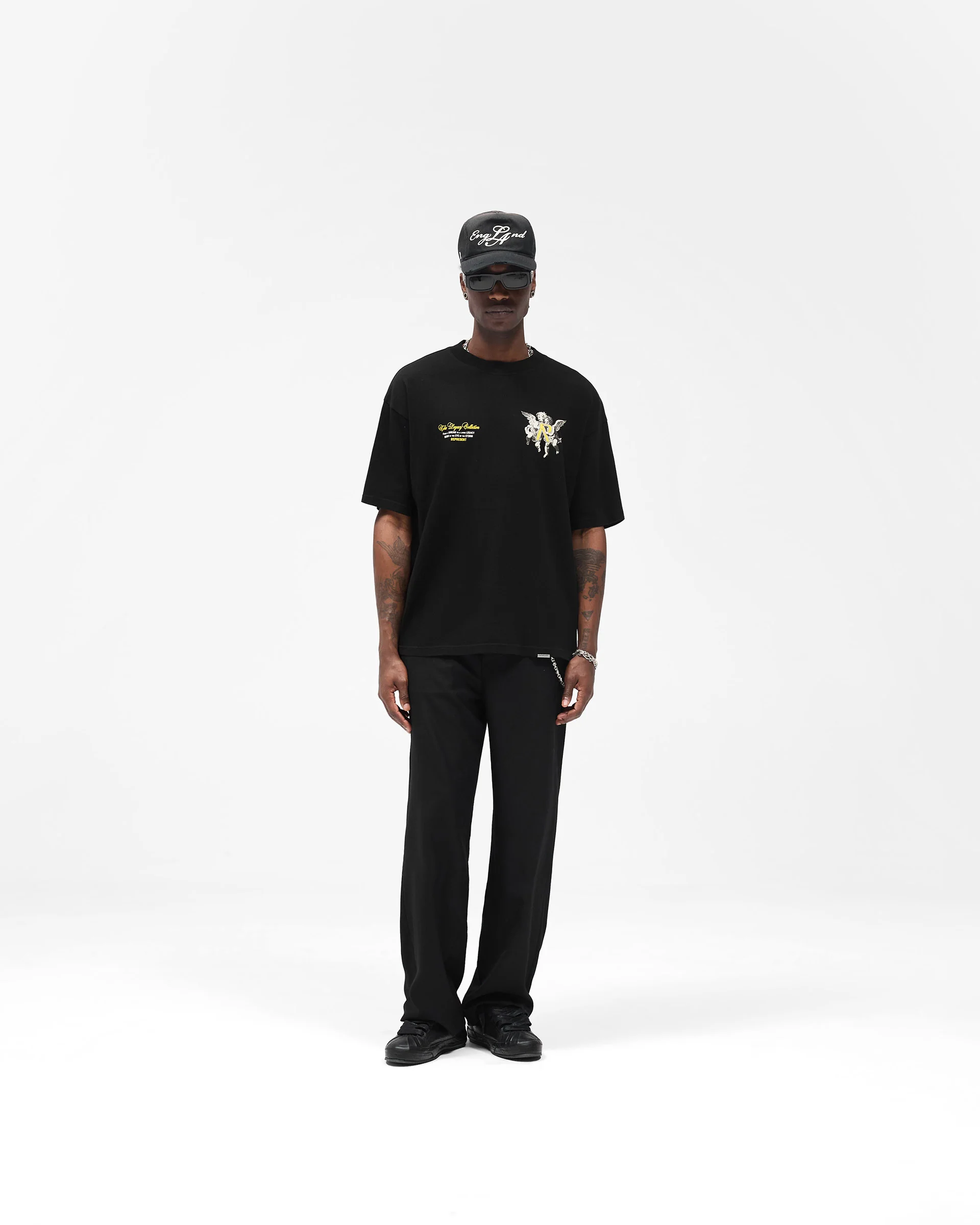 Legacy Cherubs T-Shirt - Jet Black - Image 6