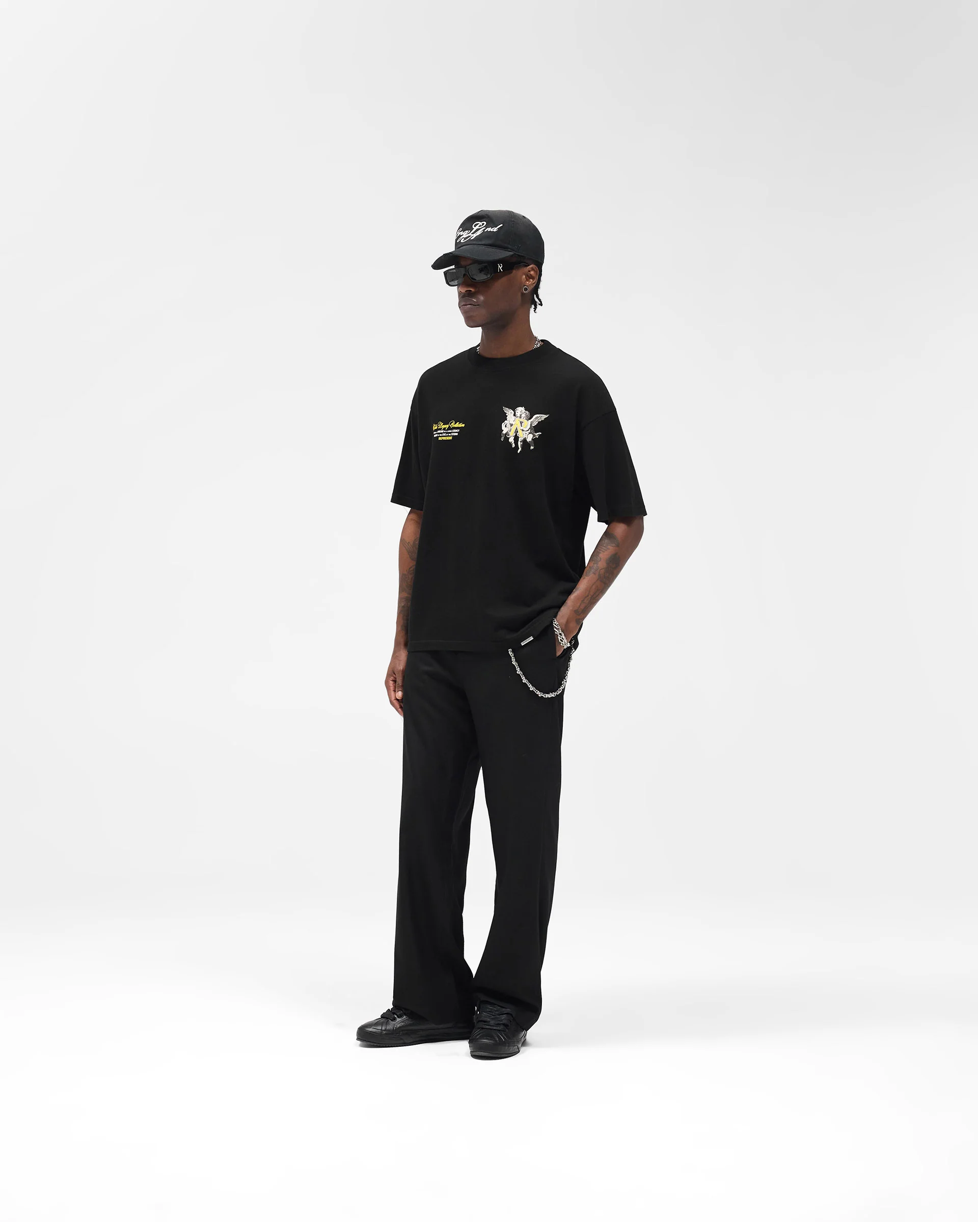 Legacy Cherubs T-Shirt - Jet Black - Image 7