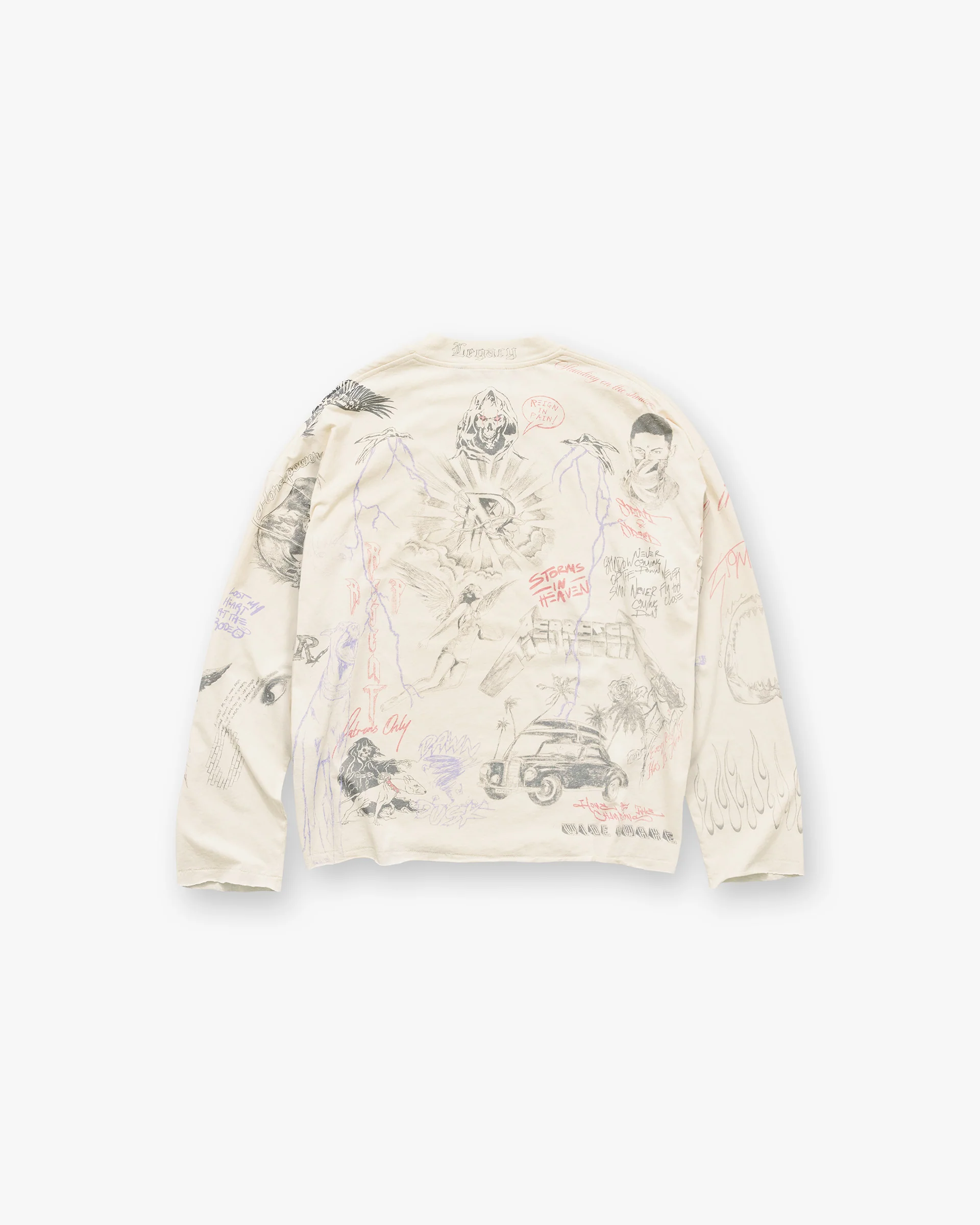 Legacy Long Sleeve T-Shirt - Buttercream - Image 2