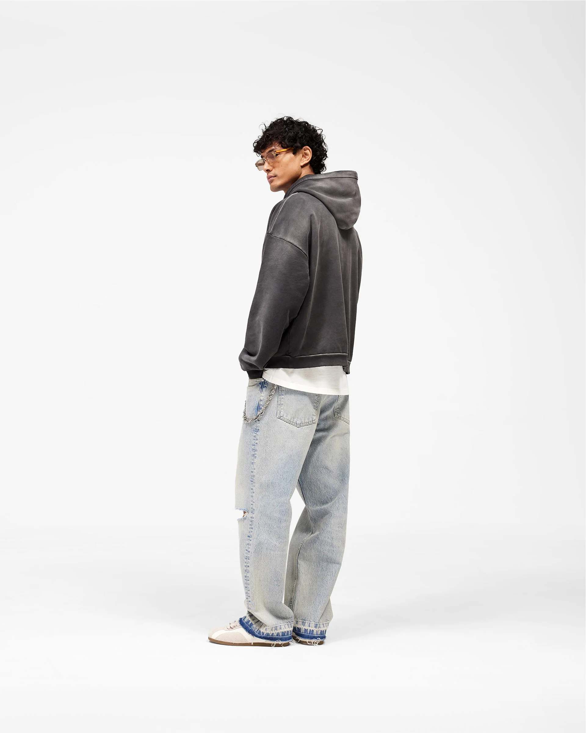 Loaded With Love Hoodie - Stained Black - Image 9