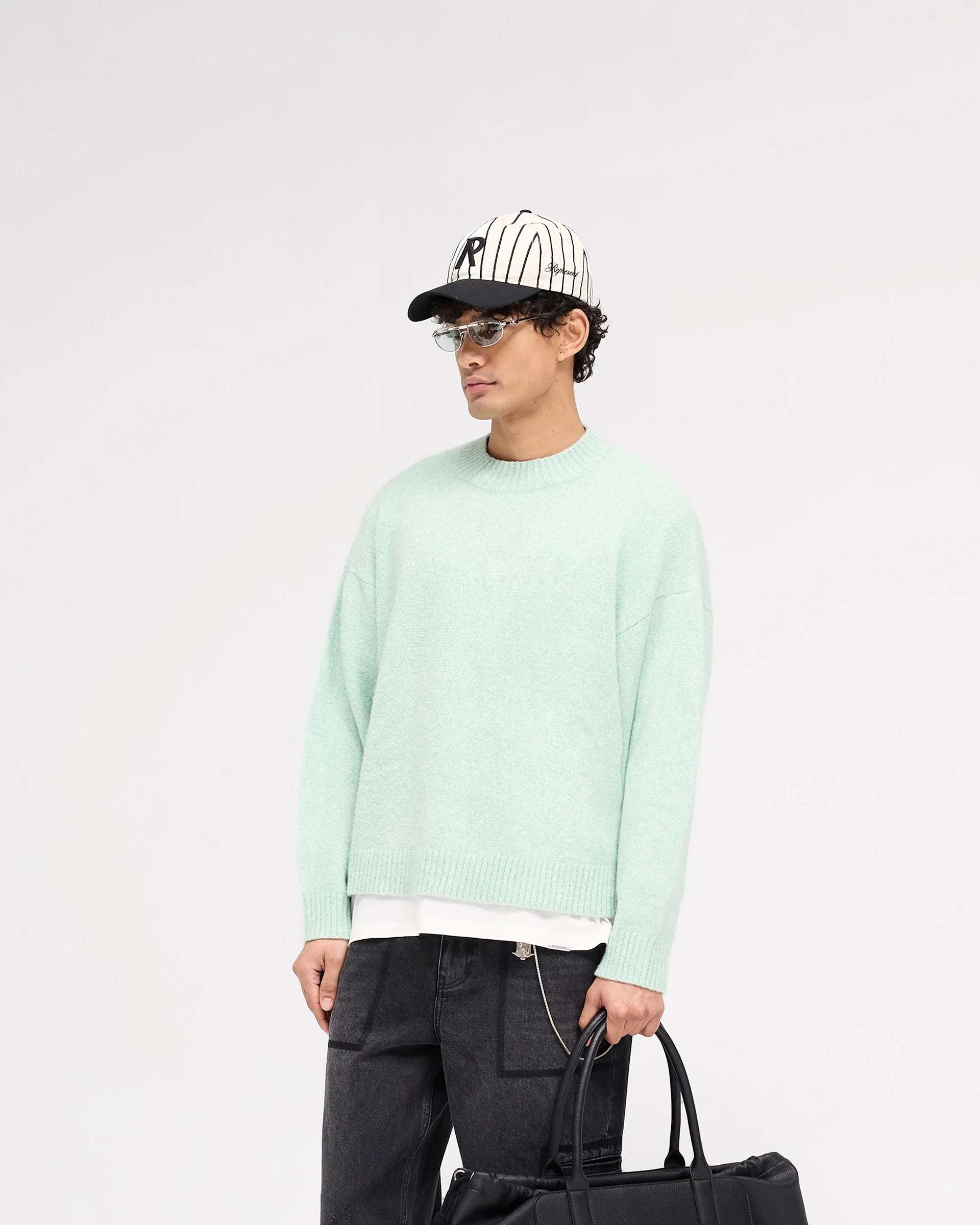 Marled Knit Jumper - Matcha - Image 2