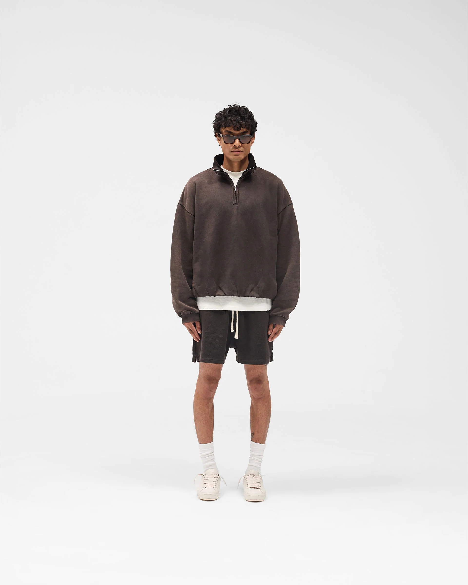 Initial Mesh Shorts - Coffee - Image 6