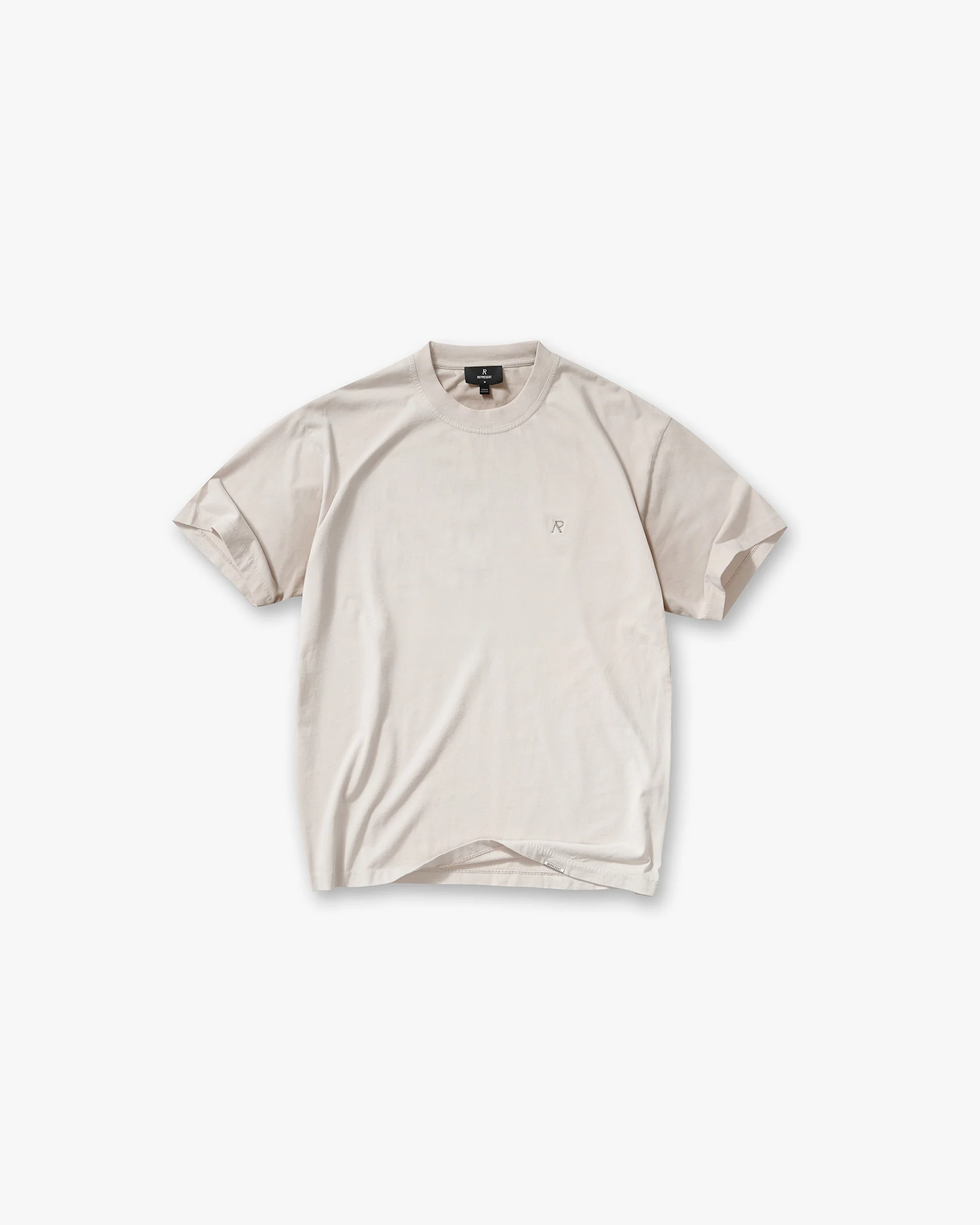 Metal Initial R T-Shirt - Concrete
