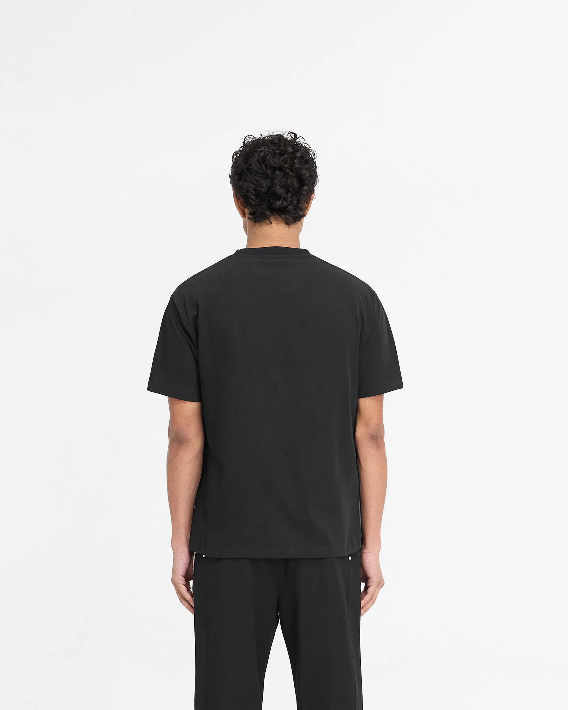 Metal Initial R T-Shirt - Jet Black - Image 4