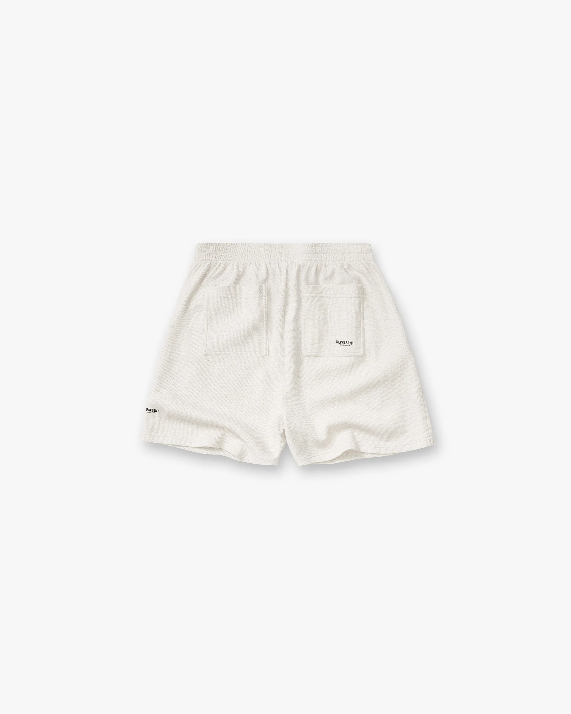 Micro Owners Club Mesh Shorts - Cream Marl - Image 2
