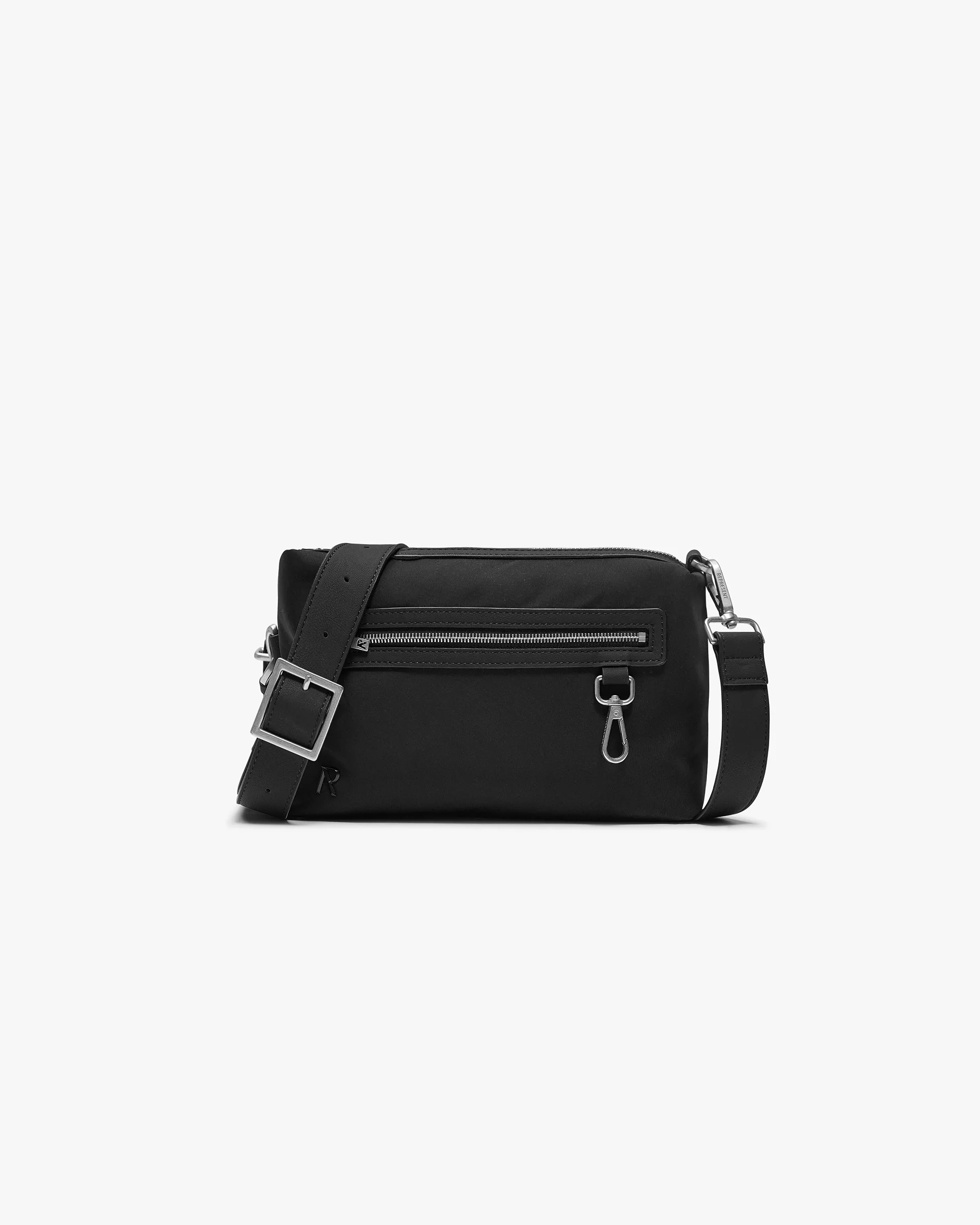 Nylon Messenger Bag - Black - Image 2