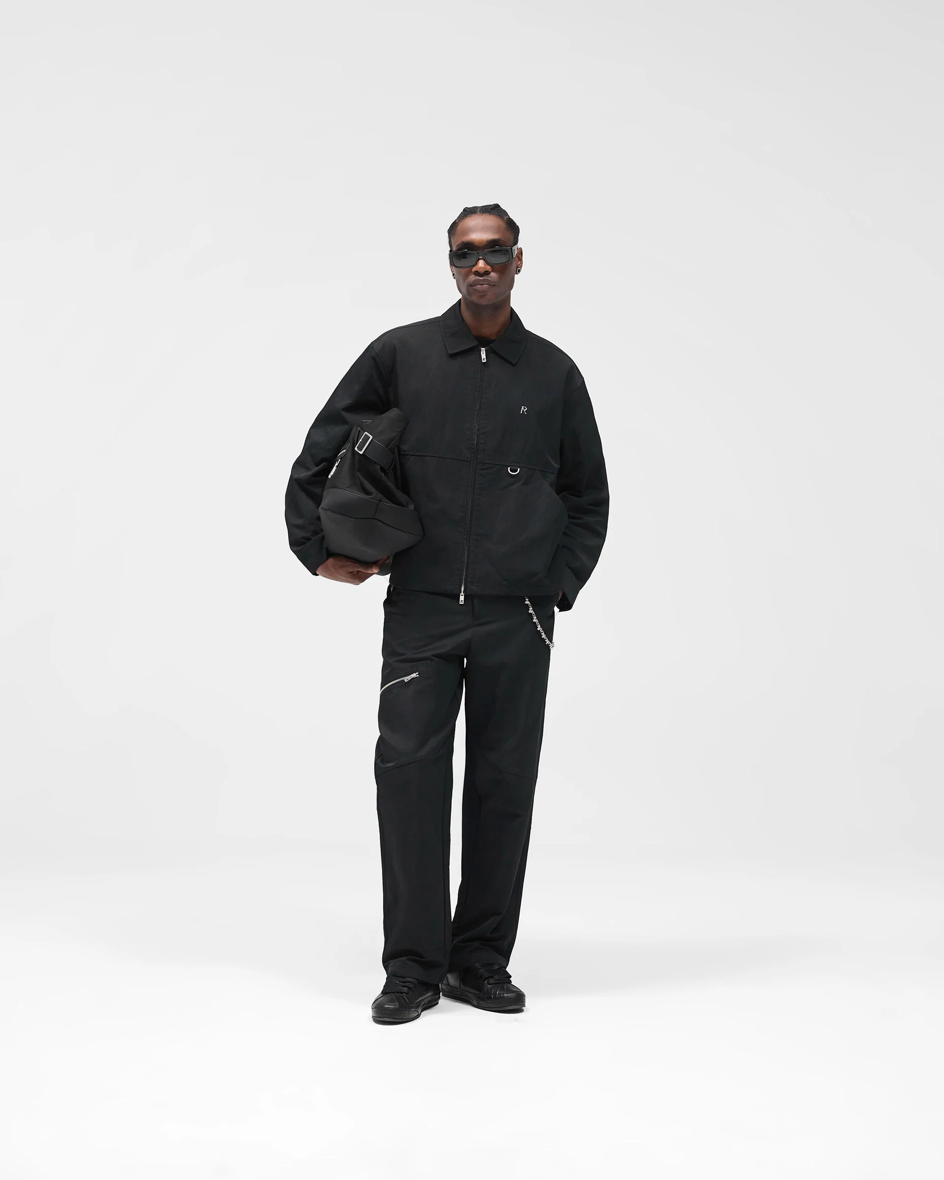 Nylon Overshirt - Jet Black - Image 7
