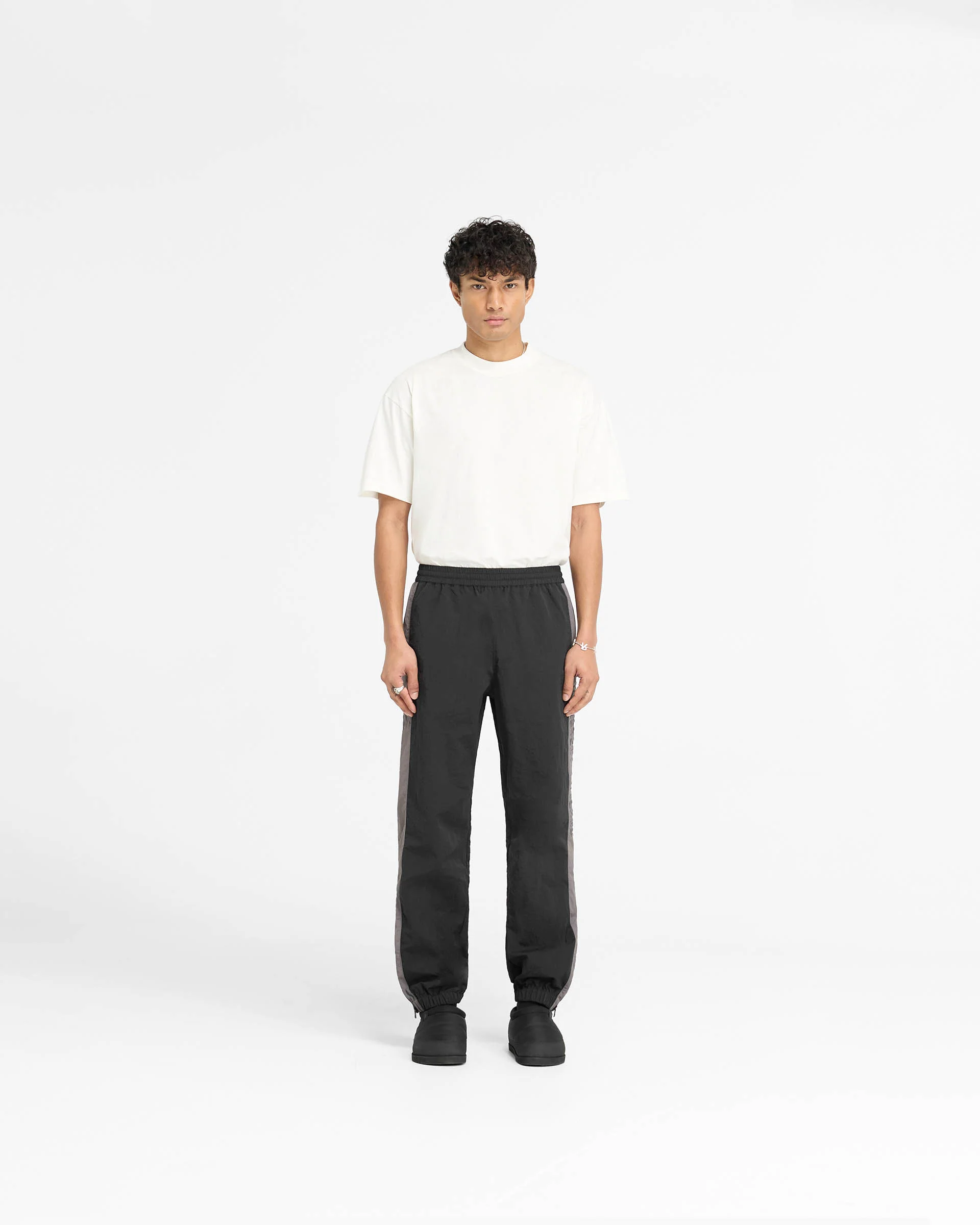 Nylon Track Pant - Black - Image 5