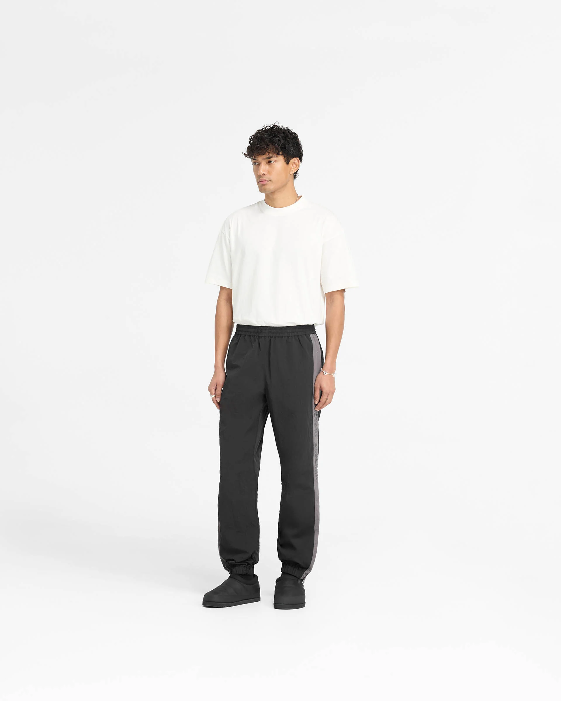 Nylon Track Pant - Black - Image 6