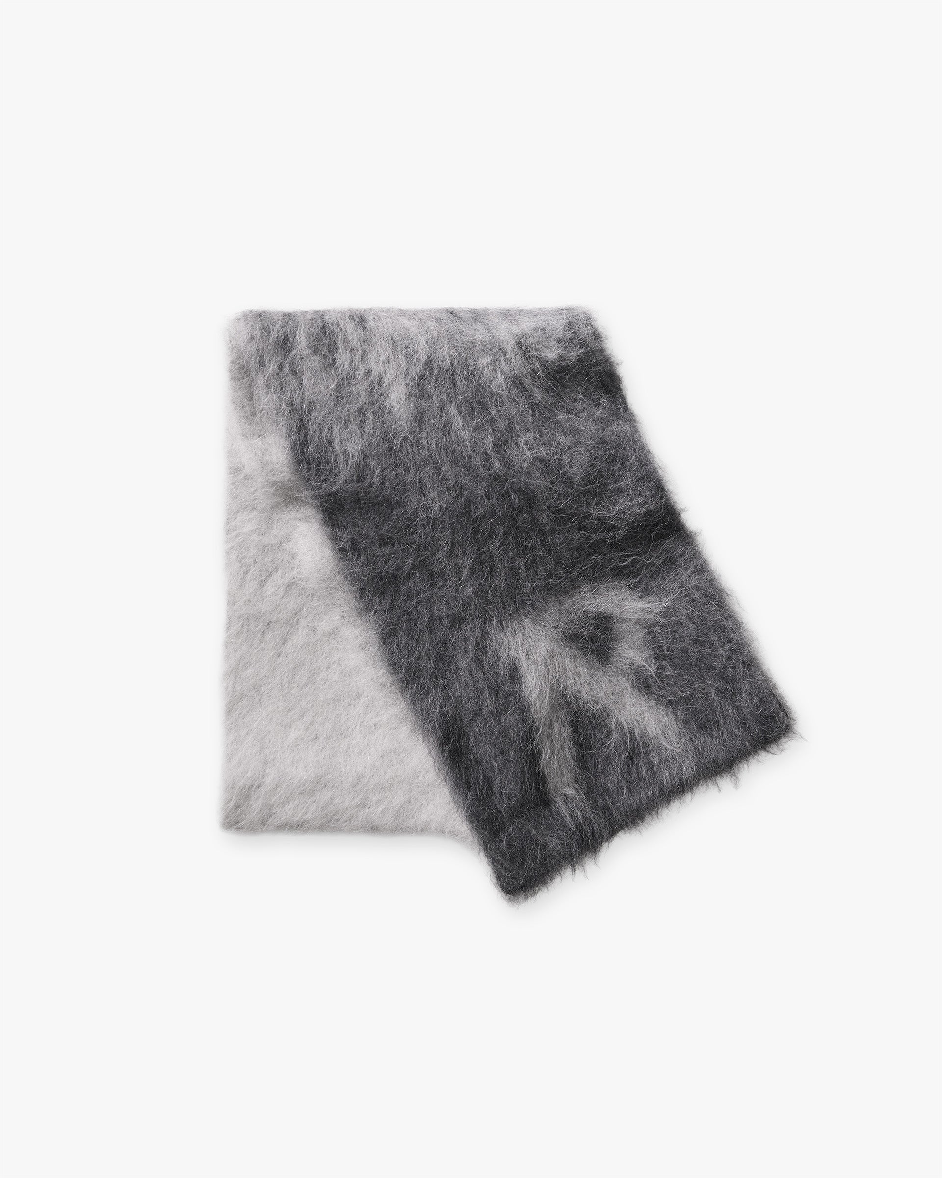 Ombre Knit Scarf - Light Grey - Image 2