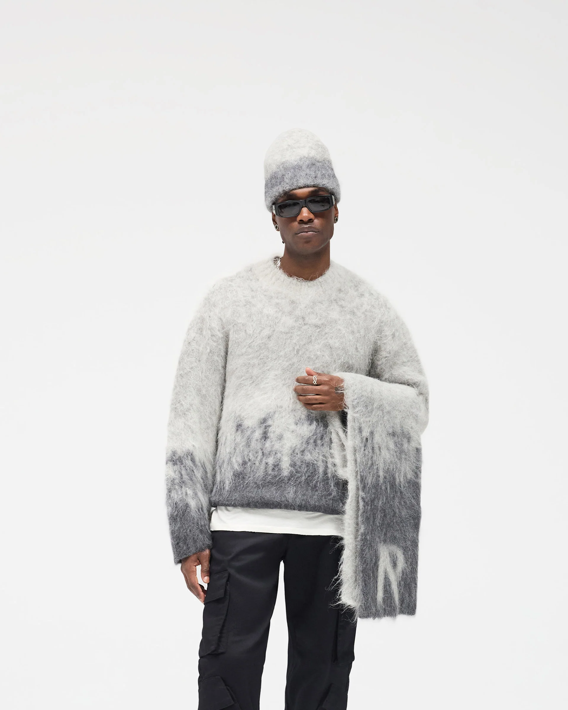 Ombre Sweater - Light Grey - Image 3